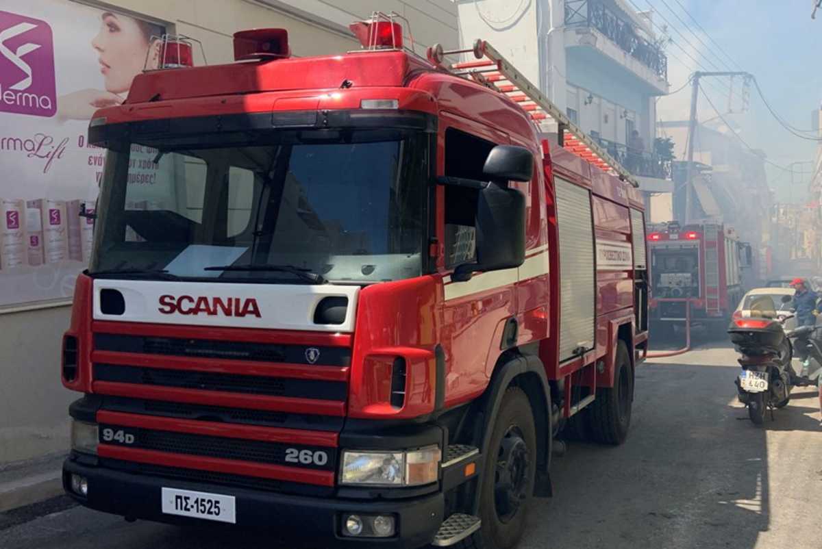 Κρήτη: Φωτιά σε πολυκατοικία – Σκηνές πανικού και ένας 78χρονος στο νοσοκομείο (pics)