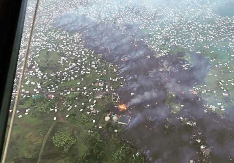 Κονγκό: Η λάβα του ηφαιστείου Νιραγκόρνο «λιώνει» την Γκόμα – Εικόνες που κόβουν την ανάσα