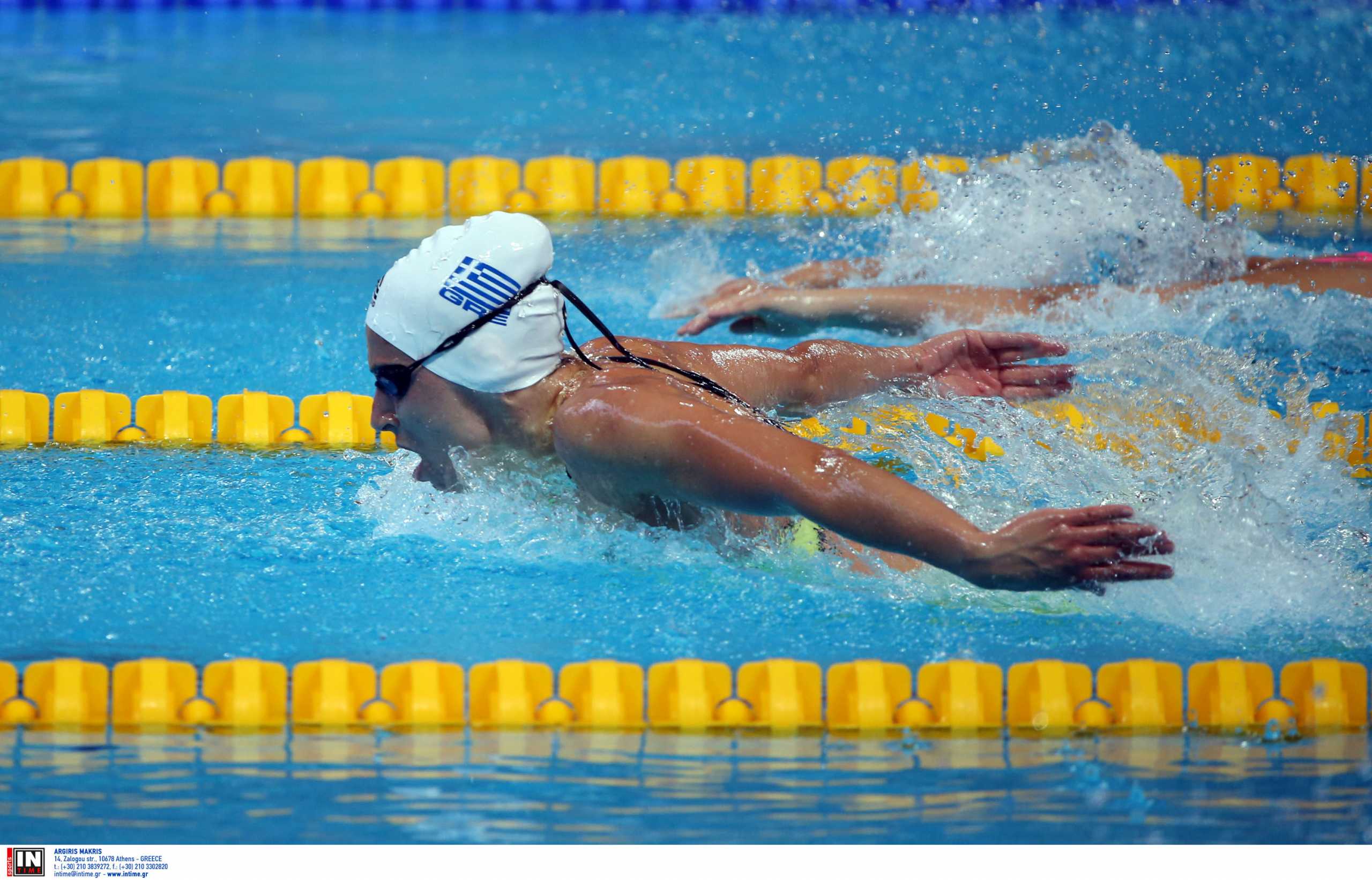 Fina World Championships Kazan. Russia.swimming NTOUNTOUNAKI Anna 100m Butterfly..photo by Mikhail Serbin...