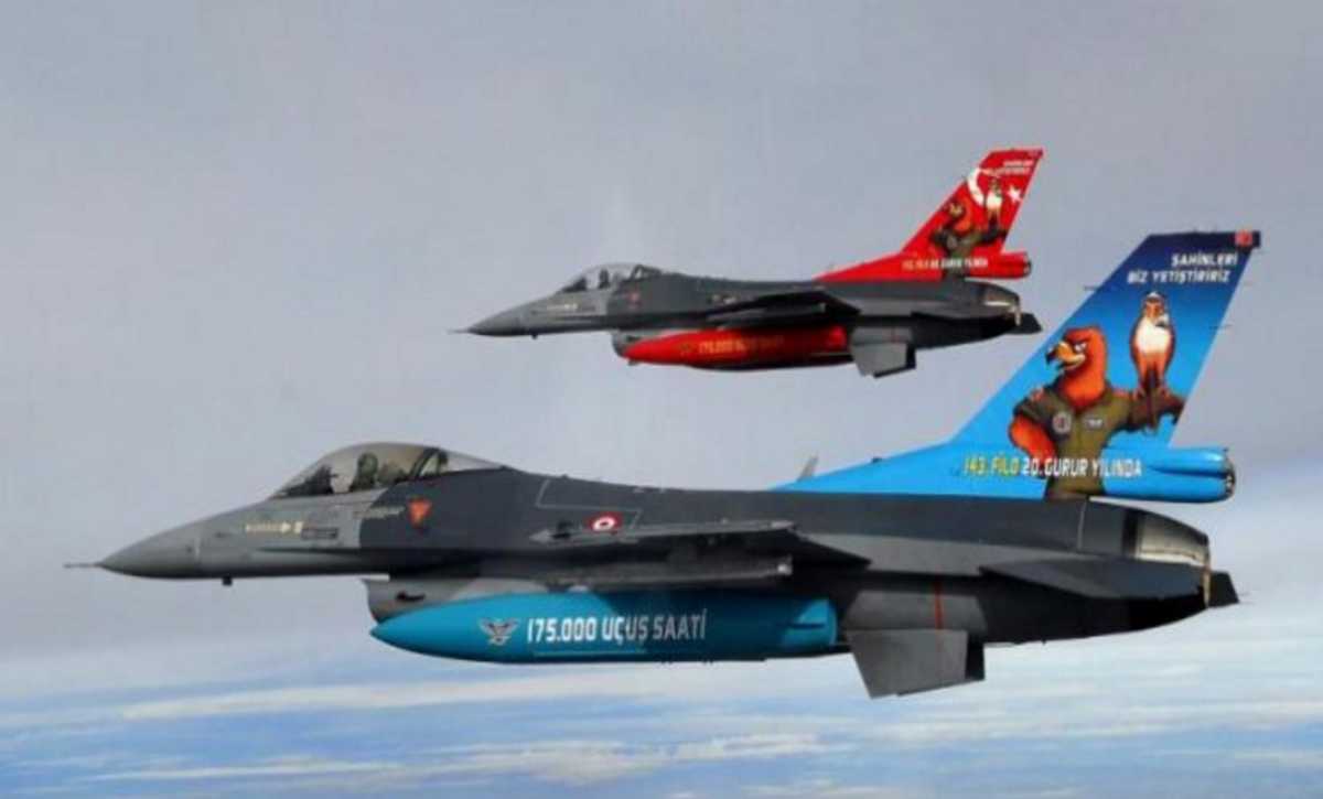 Κλιμακώνουν τις εντάσεις οι Τούρκοι με υπερπτήσεις μαχητικών F-16 στο Αιγαίο!