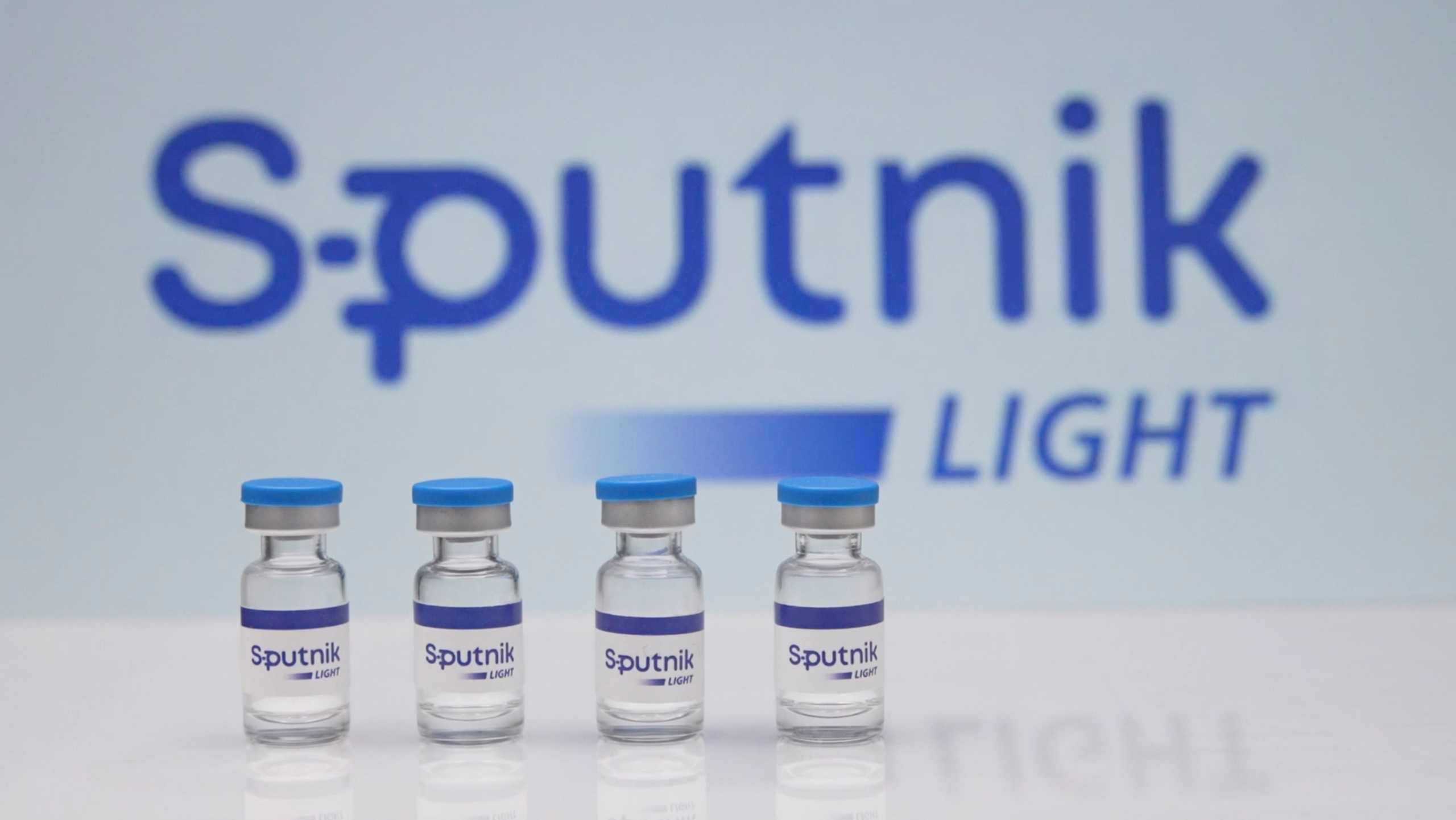 A view shows samples of Sputnik Light vaccine against the coronavirus disease (COVID-19) developed by the Gamaleya Research Institute of Epidemiology and Microbiology, in this still image taken from video released May 6, 2021 by the Russian Direct Investment Fund (RDIF). The Russian Direct Investment Fund (RDIF)