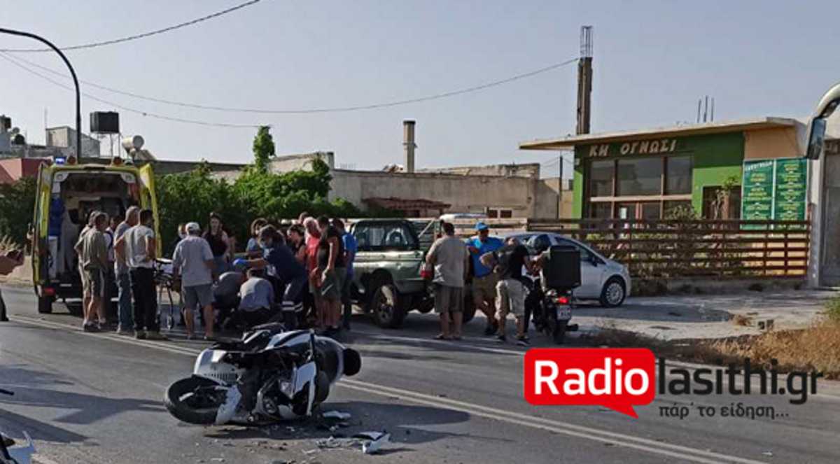 Κρήτη: Διαλύθηκε μηχανή μετά από σφοδρότατη σύγκρουση με αυτοκίνητο (pics)