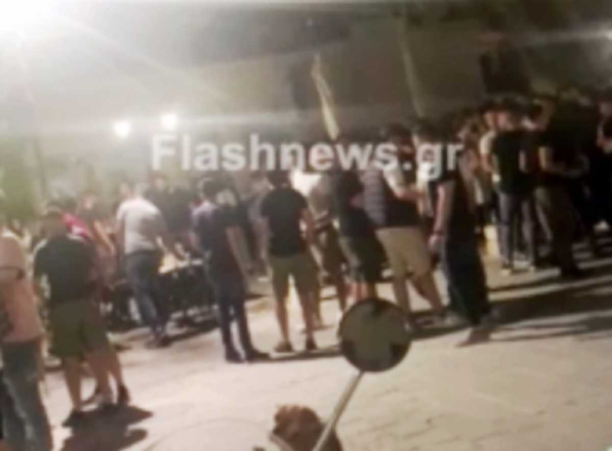 Χανιά: Ξέφρενο κορονοπάρτι από 300 άτομα σε πλατεία – Διασκέδαση δίχως μέτρα μέχρι τα ξημερώματα (video)