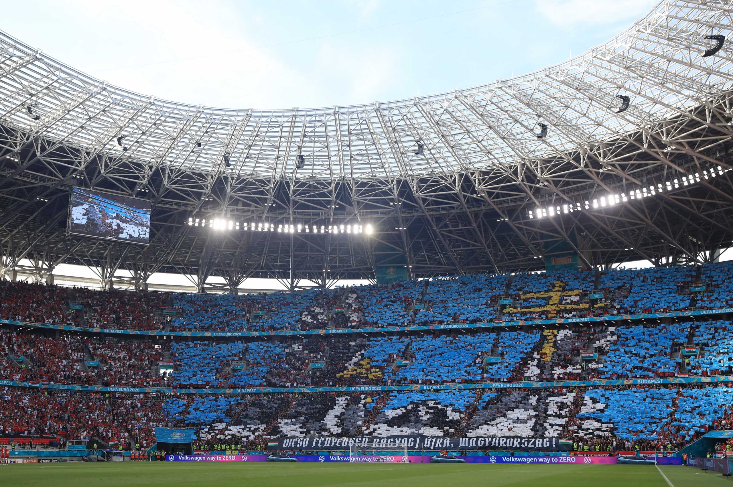 Euro 2020: Φοβερές εικόνες στο κατάμεστο «Φέρεντς Πούσκας» της Ουγγαρίας
