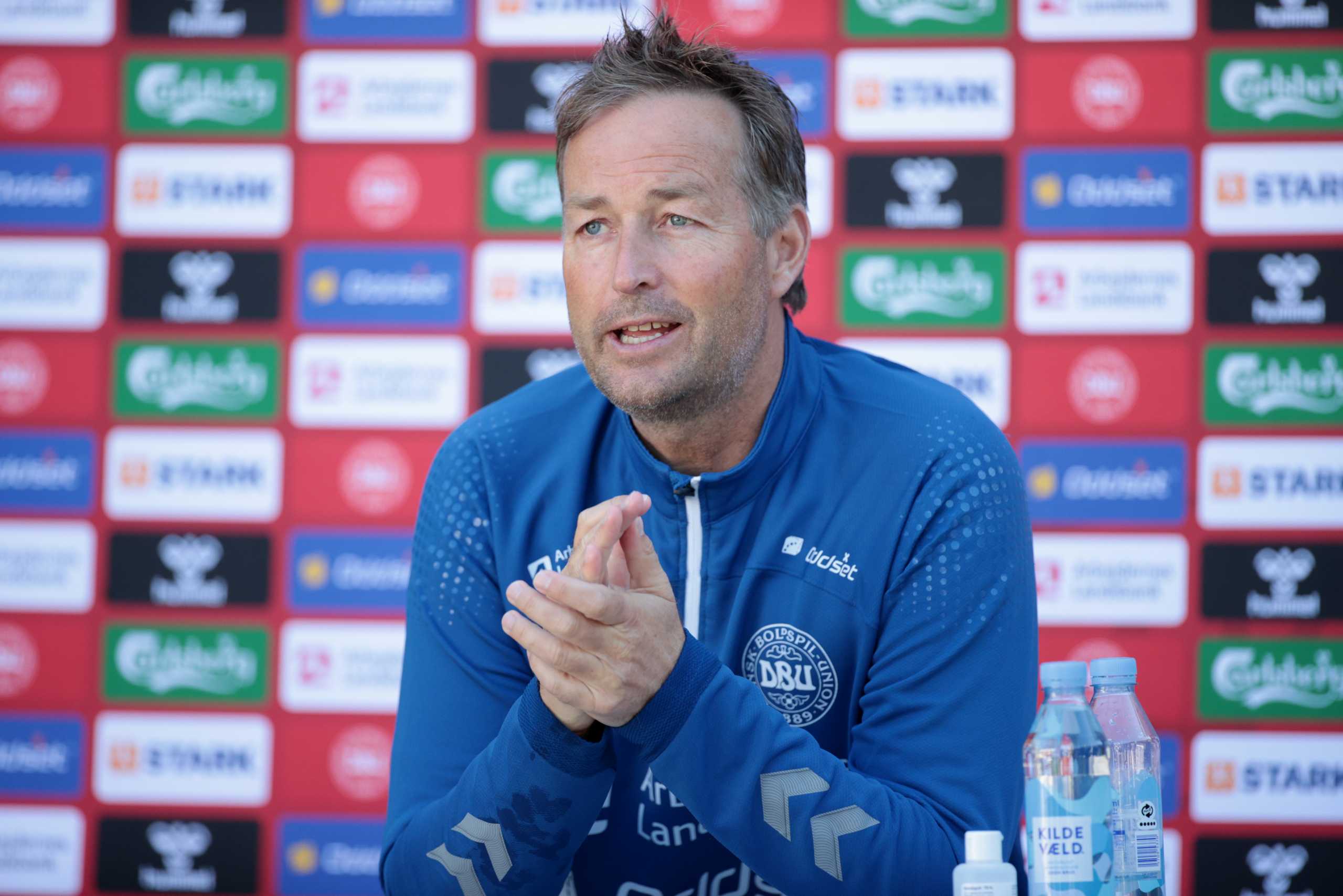 Soccer Football - Euro 2020 - Denmark Press Conference - Elsinore, Denmark - June 15, 2021 Denmark coach Kasper Hjulmand during a press conference REUTERS