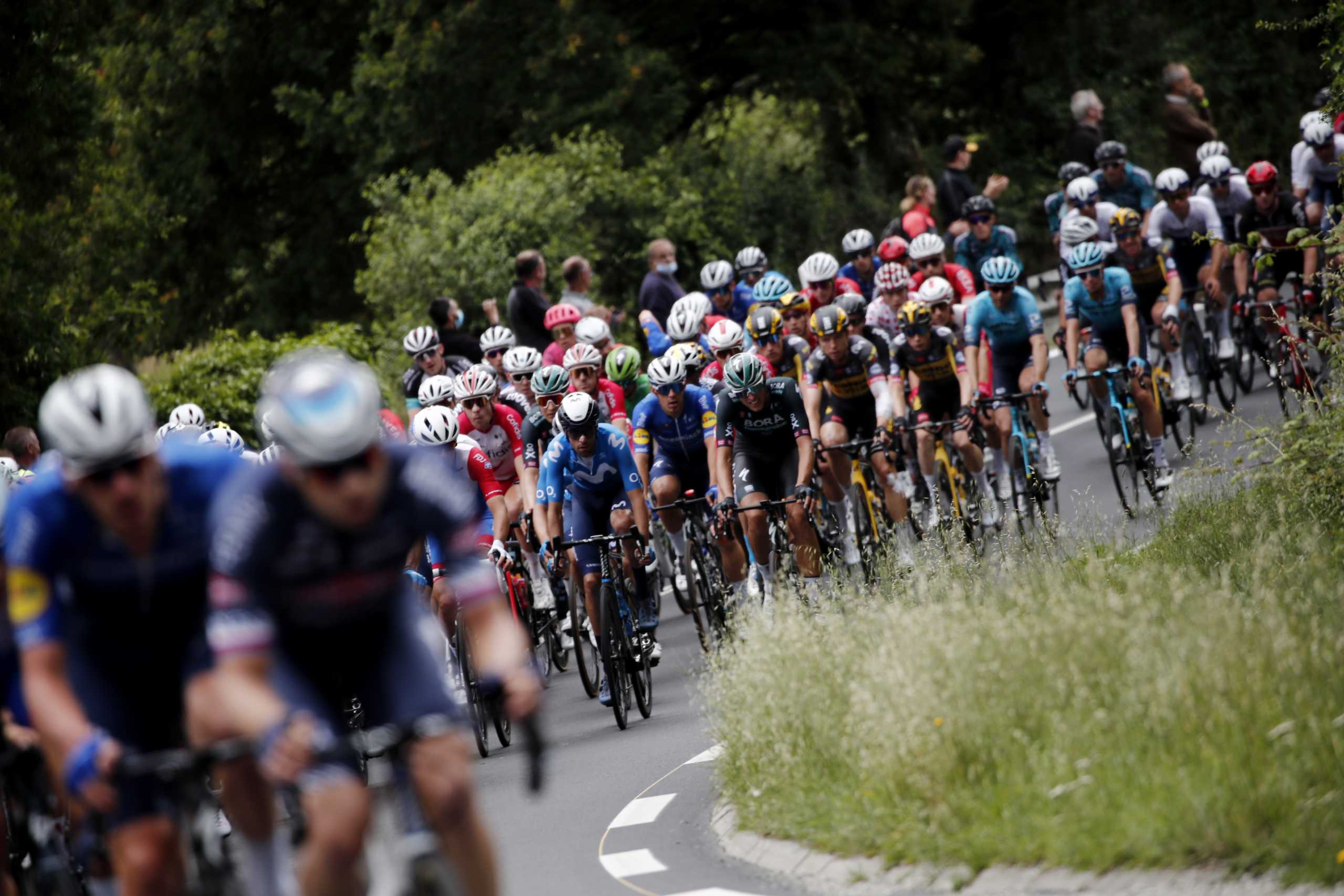 Cycling - Tour de France - Stage 4 - Redon to Fougeres - France - June 29, 2021 Peloton in action during stage 4 REUTERS