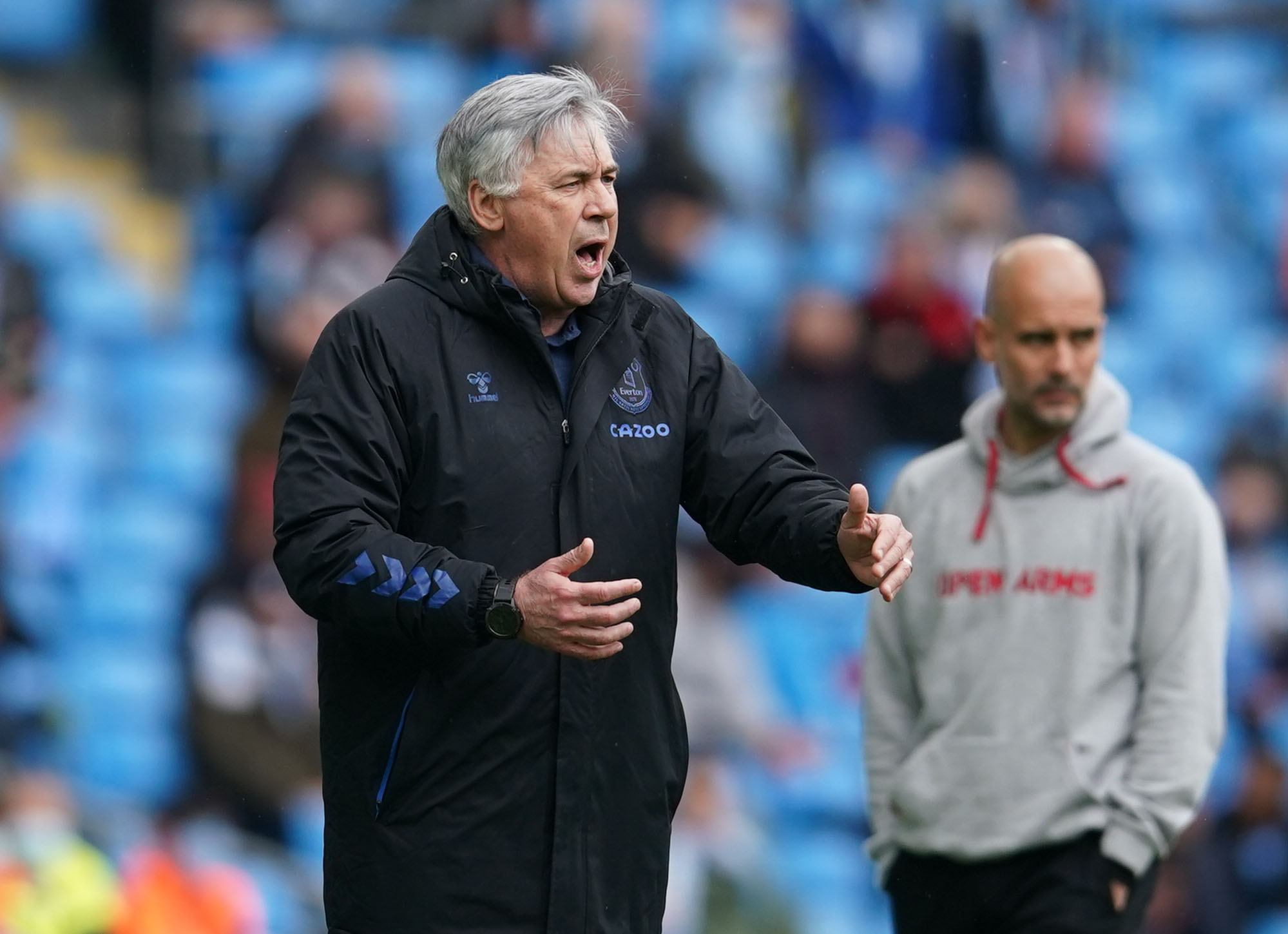 Soccer Football - Premier League - Manchester City v Everton - Etihad Stadium, Manchester, Britain - May 23, 2021 Everton manager Carlo Ancelotti Pool via REUTERS