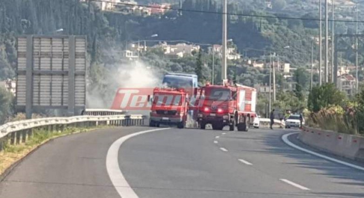 Πανικός στην Πάτρα με φλεγόμενο βυτιοφόρο: Μεγάλη η κινητοποίηση της Πυροσβεστικής (pics)