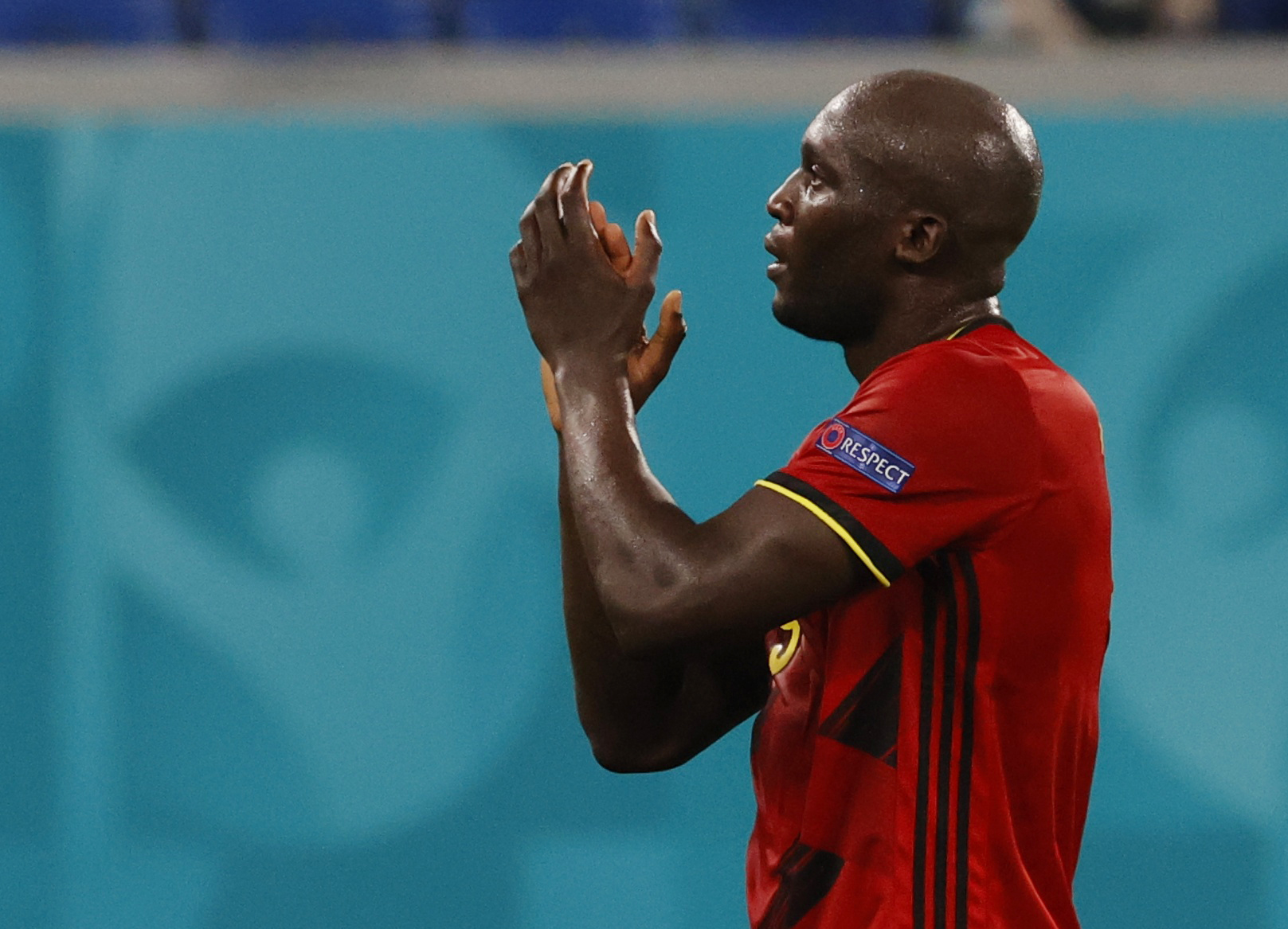 Soccer Football - Euro 2020 - Group B - Finland v Belgium - Saint Petersburg Stadium, Saint Petersburg, Russia - June 21, 2021 Belgium's Romelu Lukaku celebrates scoring their second goal Pool via REUTERS