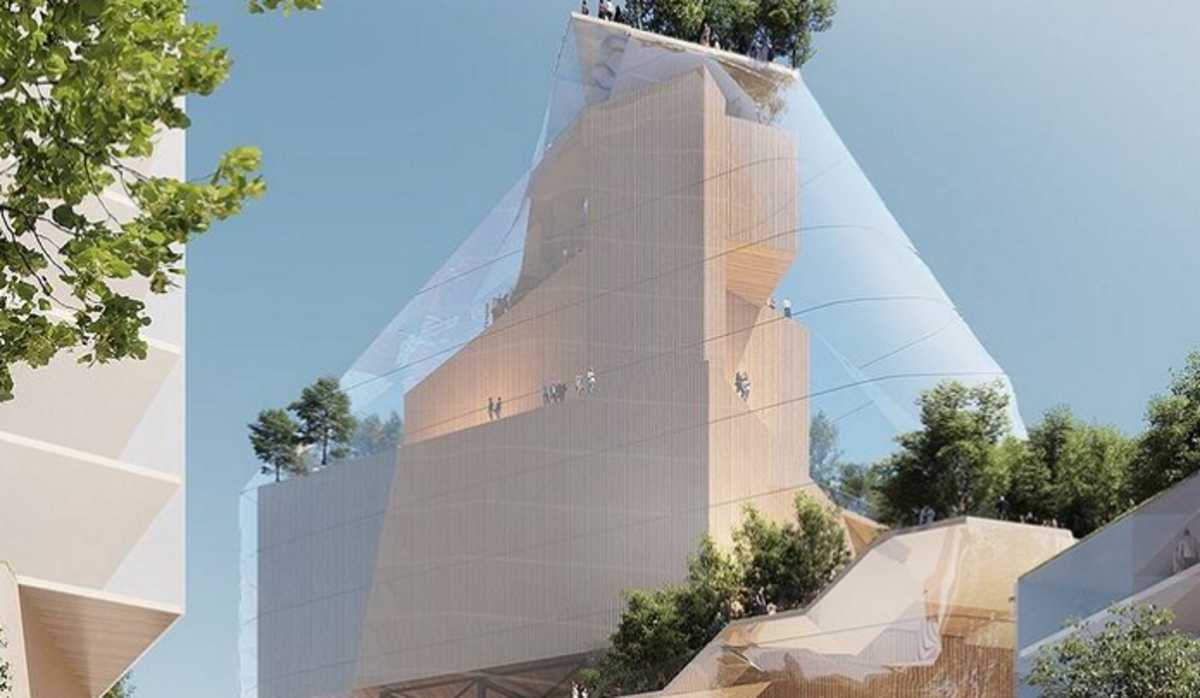 Γυάλινο «Music Mountain» στο εμπορικό κέντρο Heuvel