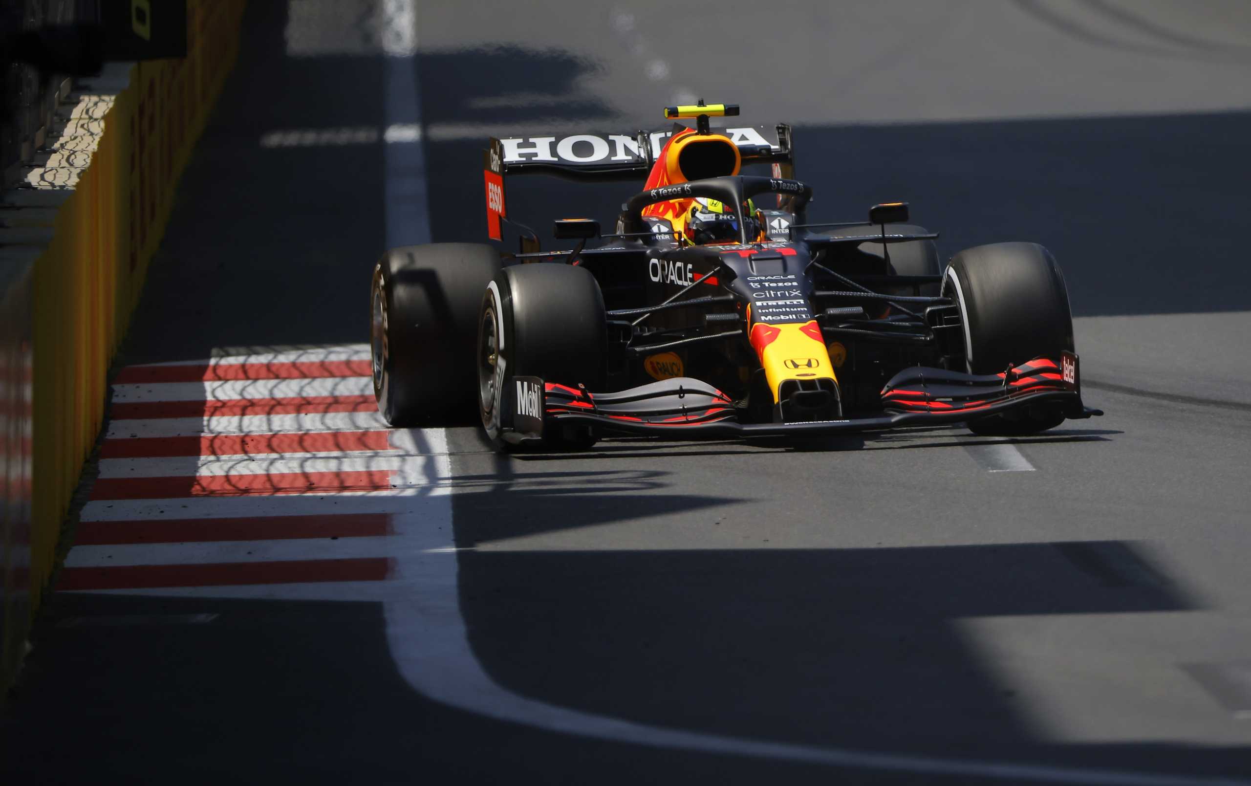 Formula One F1 - Azerbaijan Grand Prix - Baku City Circuit, Baku, Azerbaijan - June 5, 2021 Red Bull's Sergio Perez in action during practice REUTERS