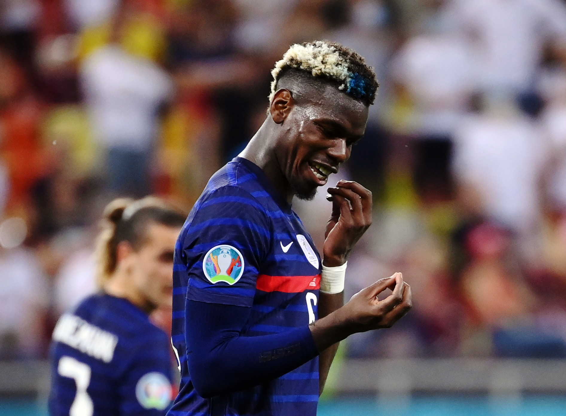 Soccer Football - Euro 2020 - Round of 16 - France v Switzerland - National Arena Bucharest, Bucharest, Romania - June 28, 2021   France's Paul Pogba celebrates scoring their third goal Pool via REUTERS