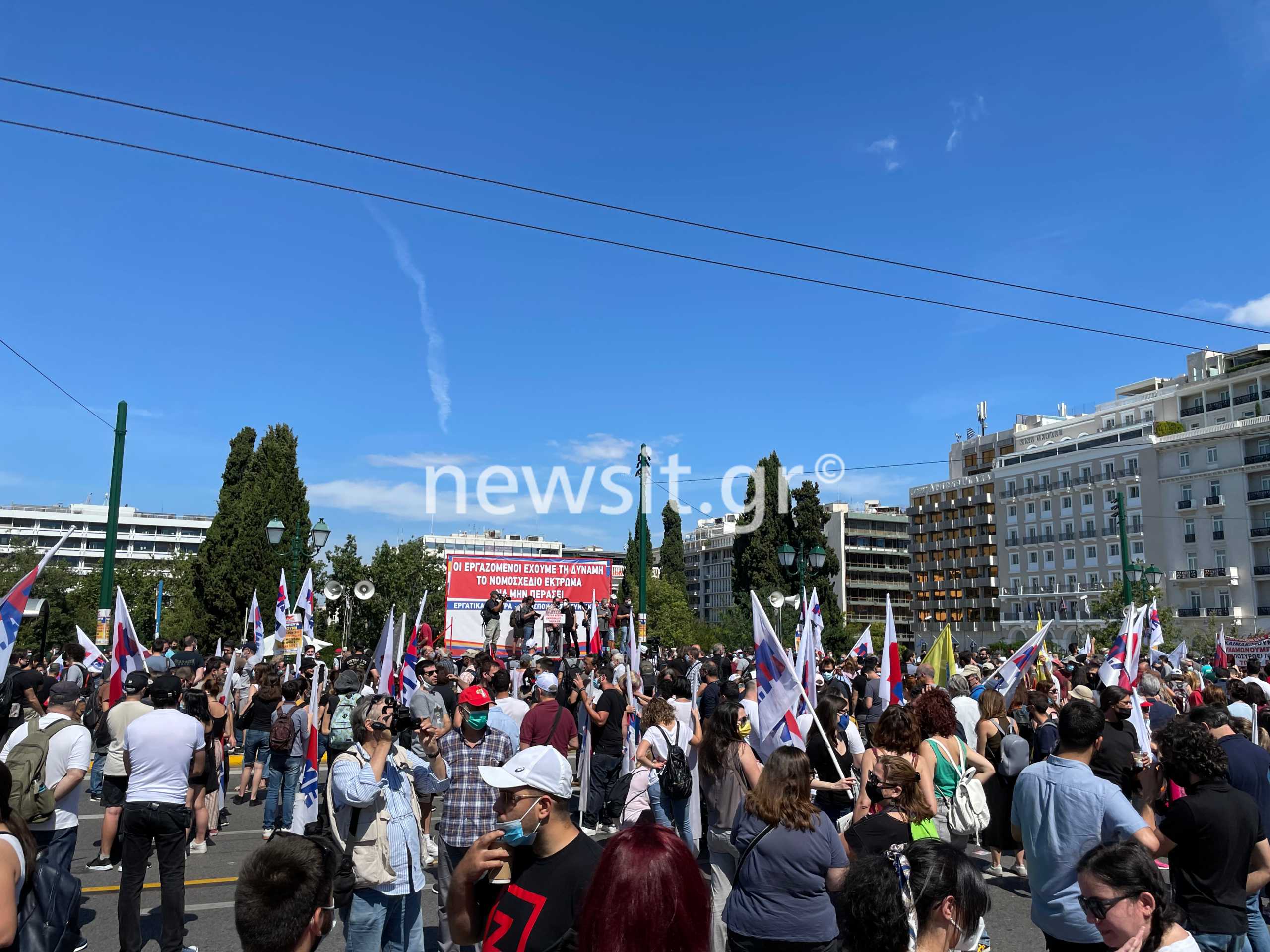 Απεργία 16 Ιουνίου: Μαζικές συγκεντρώσεις στο κέντρο της Αθήνας