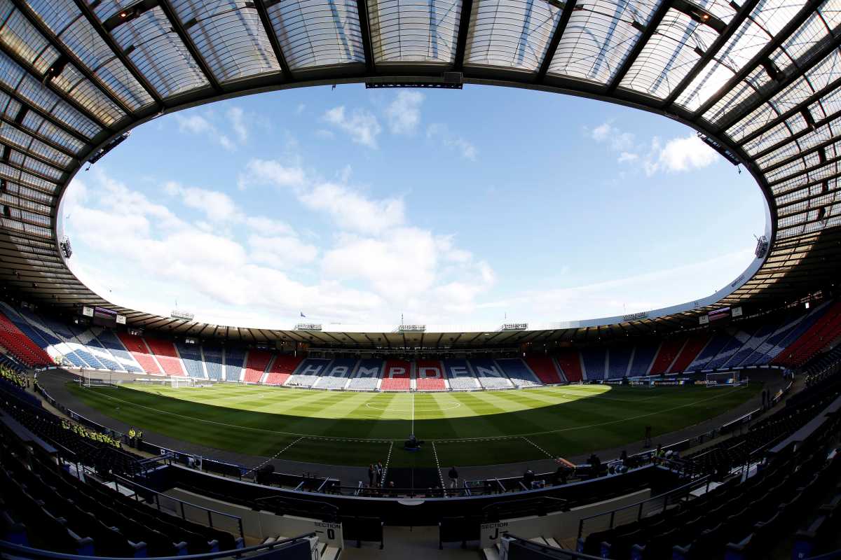 FILE PHOTO: Britain Soccer Football - Hibernian v Aberdeen - Scottish Cup Semi Final - Hampden Park, Glasgow, Scotland - April 22, 2017 General view of the stadium ahead of the match Action Images via Reuters