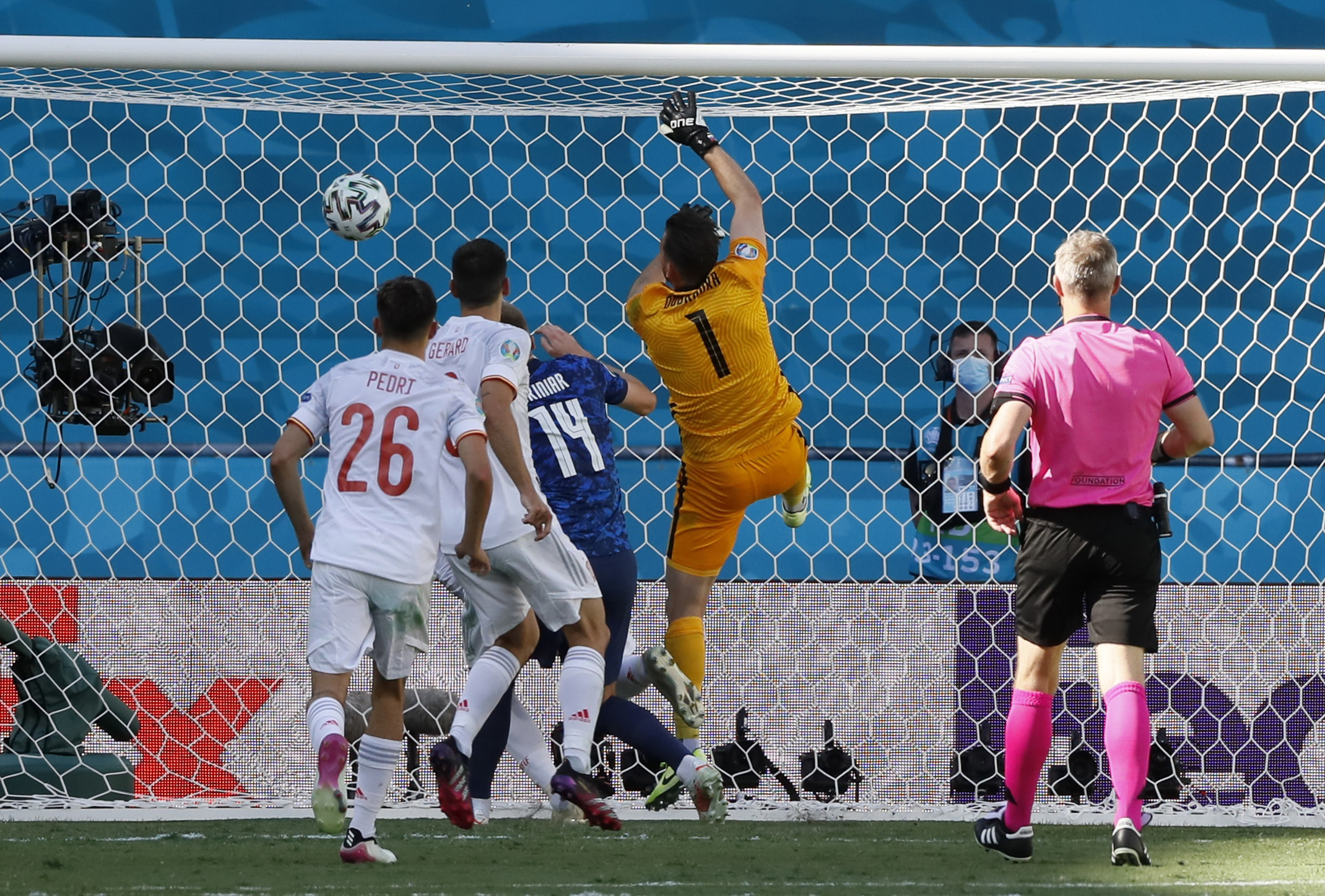 Soccer Football - Euro 2020 - Group E - Slovakia v Spain - La Cartuja Stadium, Seville, Spain - June 23, 2021 Slovakia's Martin Dubravka scores an own goal Pool via REUTERS