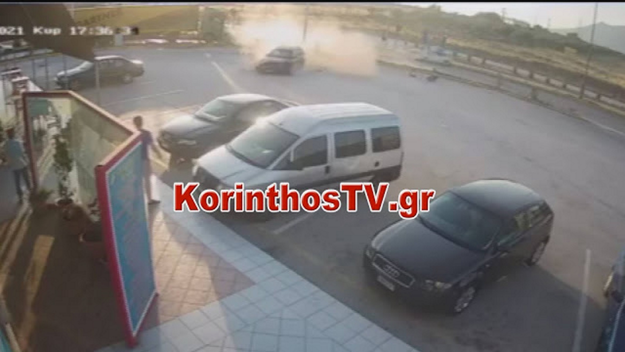 Κόρινθος: Συγκλονιστικό video από τροχαίο στον Ισθμό