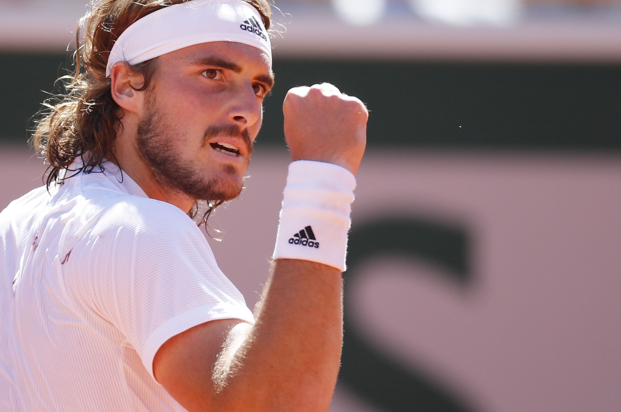 Tennis - French Open - Roland Garros, Paris, France - June 13, 2021 Greece's Stefanos Tsitsipas reacts during the final against Serbia's Novak Djokovic REUTERS
