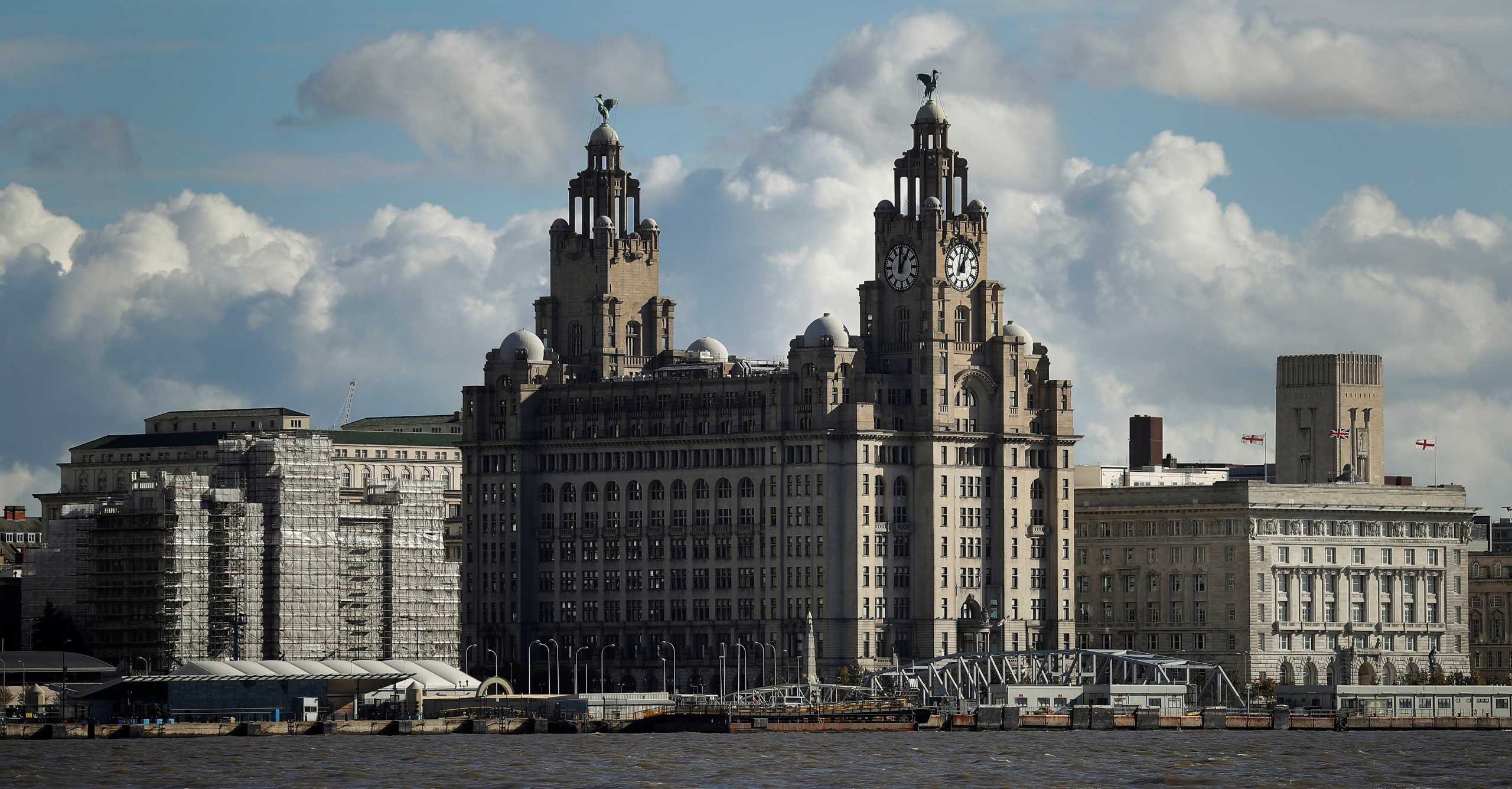 FILE PHOTO: Liverpool's iconic waterfront property the Royal Liver building is viewed across the River Mersey in Birkenhead , northern England October 17 , 2016. REUTERS