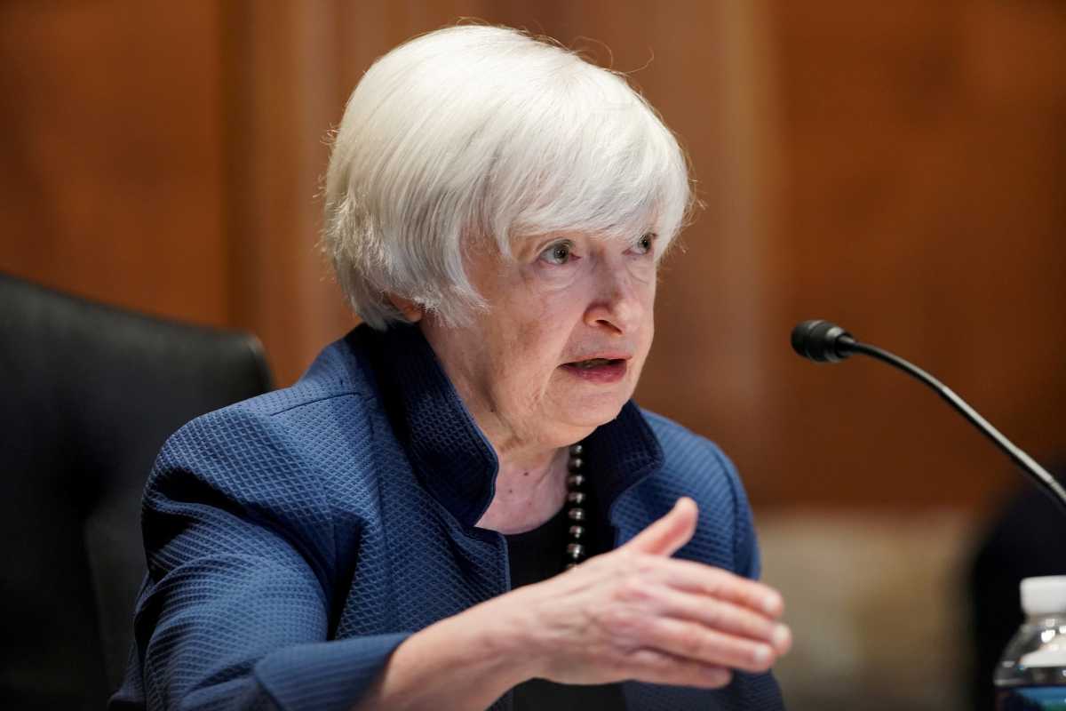 FILE PHOTO: U.S. Treasury Secretary Janet Yellen answers questions during the Senate Appropriations Subcommittee hearing to examine the FY22 budget request for the Treasury Department on Capitol Hill in Washington, DC, U.S., June 23, 2021.  Greg Nash