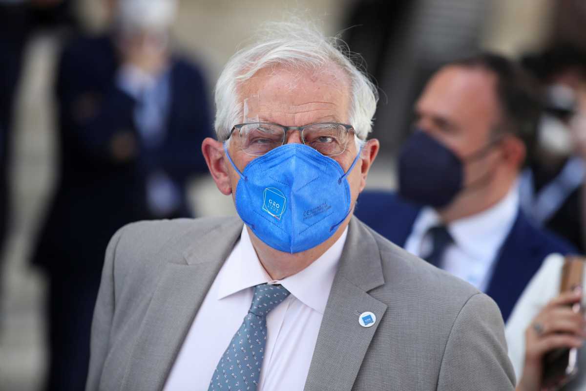 European Union foreign policy chief Josep Borrell arrives to attend the G20 meeting of foreign and development ministers in Matera, Italy, June 29, 2021. REUTERS