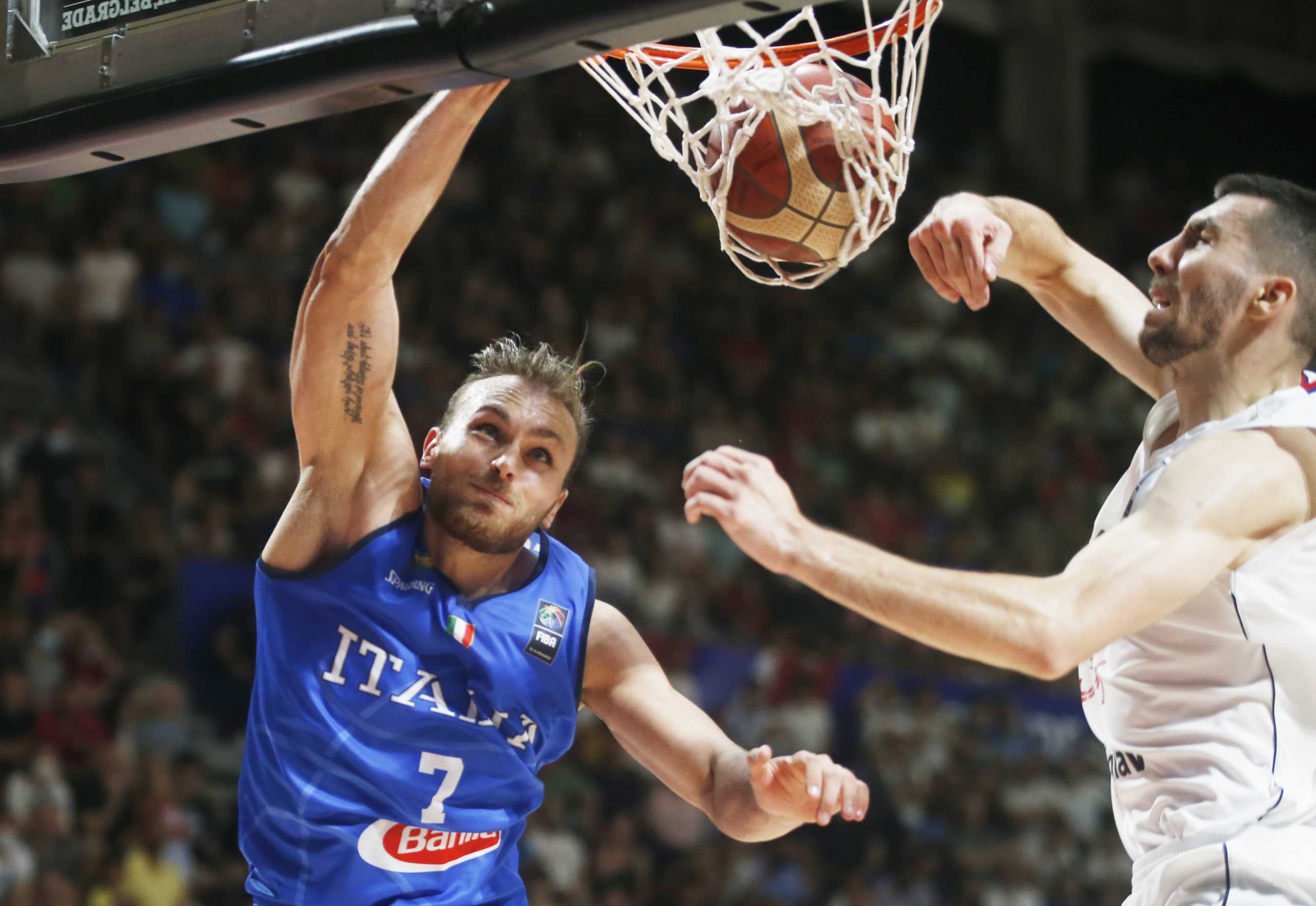 Basketball - FIBA Olympic Qualifying Tournament Final - Serbia v Italy - Aleksandar Nikolic Hall, Belgrade, Serbia- July 4, 2021  Italy's Stefano Tonut in action REUTERS