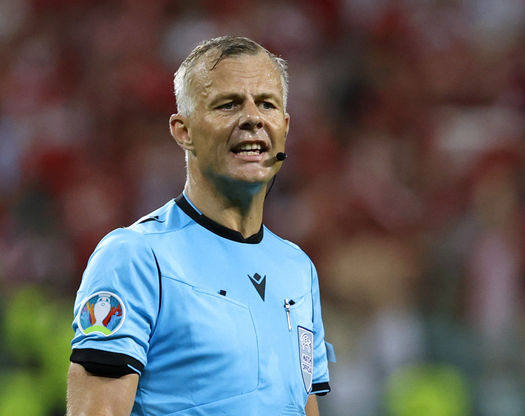 Soccer Football - Euro 2020 - Quarter Final - Czech Republic v Denmark - Baku Olympic Stadium, Baku, Azerbaijan - July 3, 2021 Referee Bjorn Kuipers Pool via REUTERS
