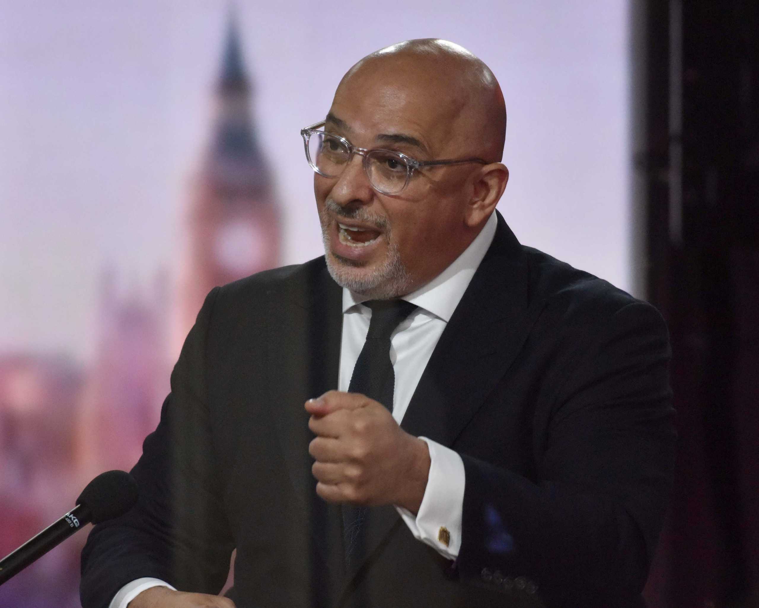 Britain's COVID-19 Vaccine Deployment Minister Nadhim Zahawi appears on BBC TV's The Andrew Marr Show in London, Britain, July 11, 2021. Jeff Overs