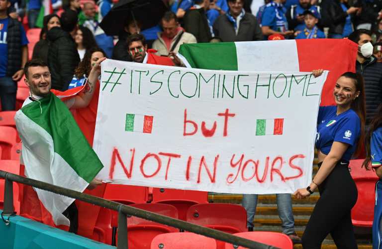 Euro 2020, Ιταλία – Ισπανία: Απίστευτες εικόνες από τις εξέδρες του Wembley