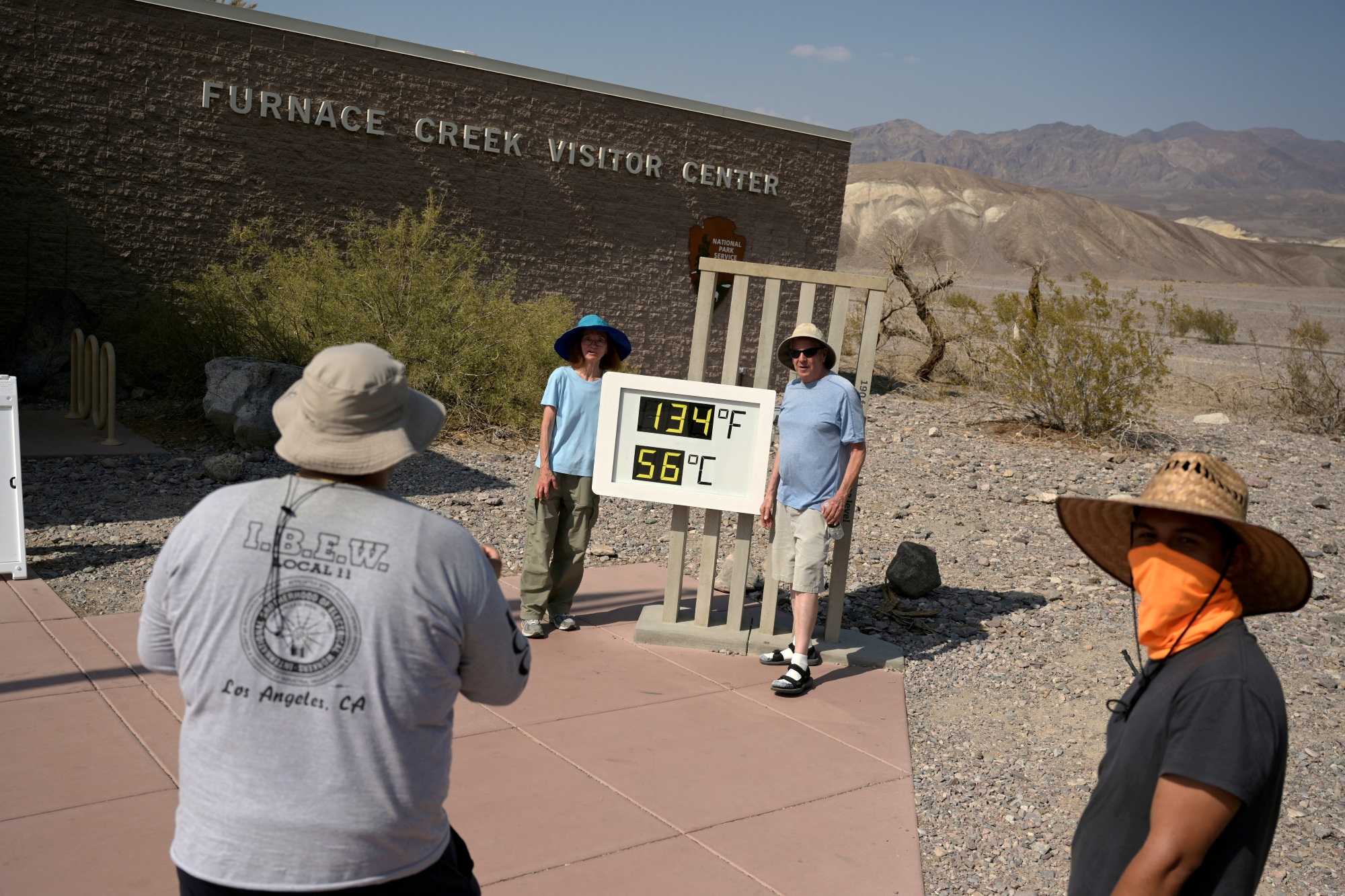 Η θερμοκρασία στη Death Valley ξεπέρασε τους 56°C. Reuters