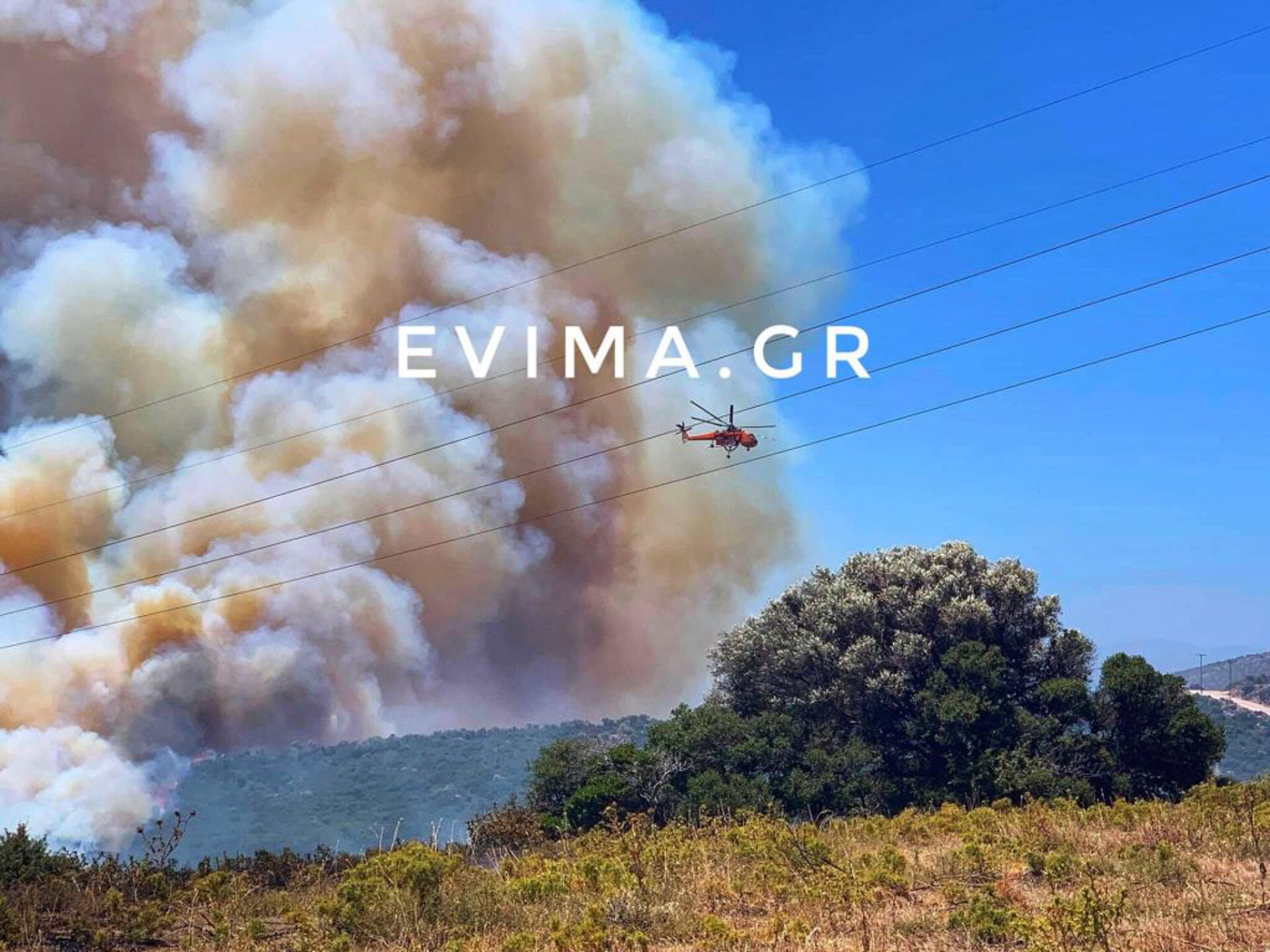 Εύβοια: Δύο φωτιές στα Πολιτικά – Μεγάλη κινητοποίηση της Πυροσβεστικής