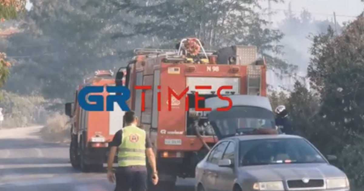 Φωτιά στον Τρίλοφο Θεσσαλονίκης – Εκκενώθηκε ξενοδοχείο