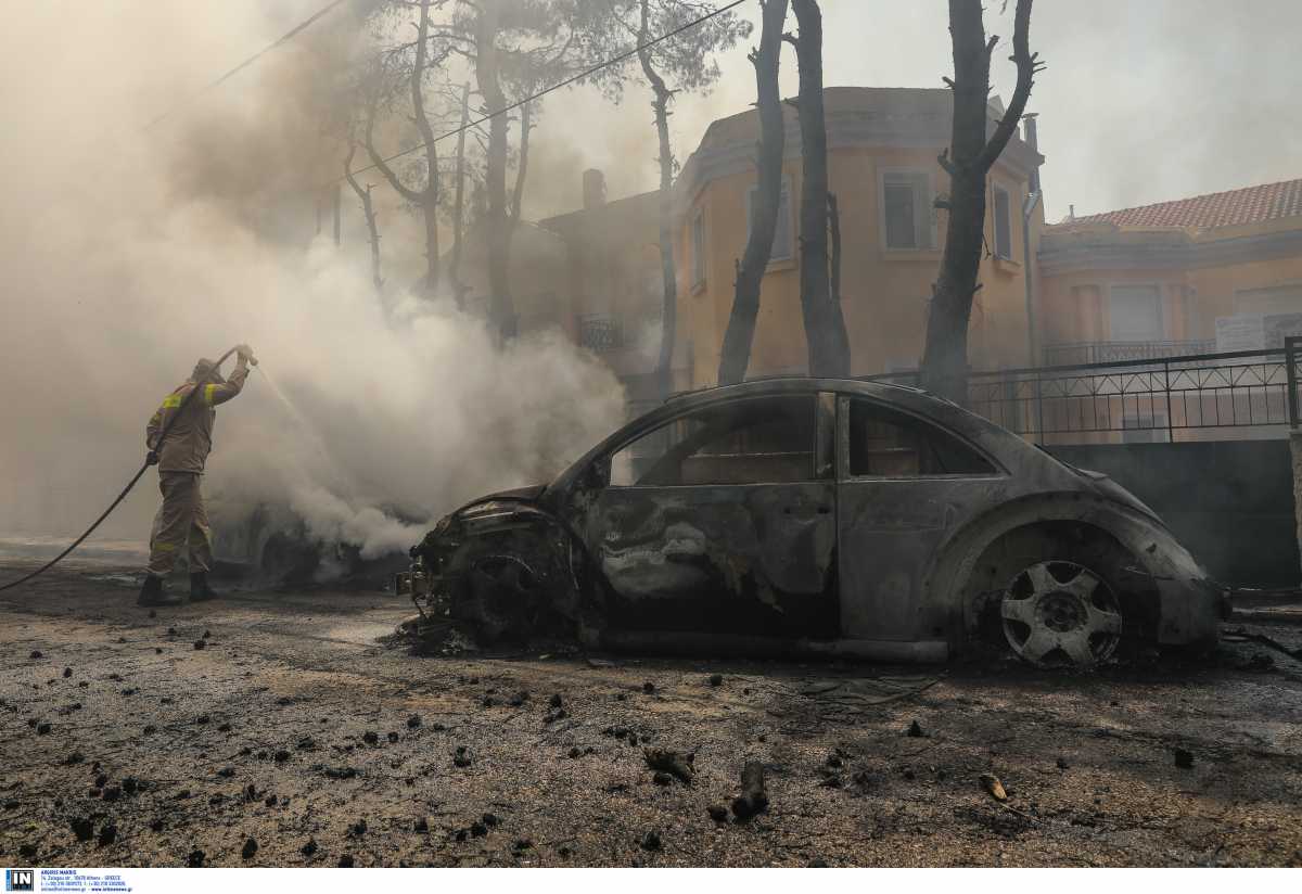 Φωτιά στη Σταμάτα: Τεράστιες οι καταστροφές που άφησε πίσω της
