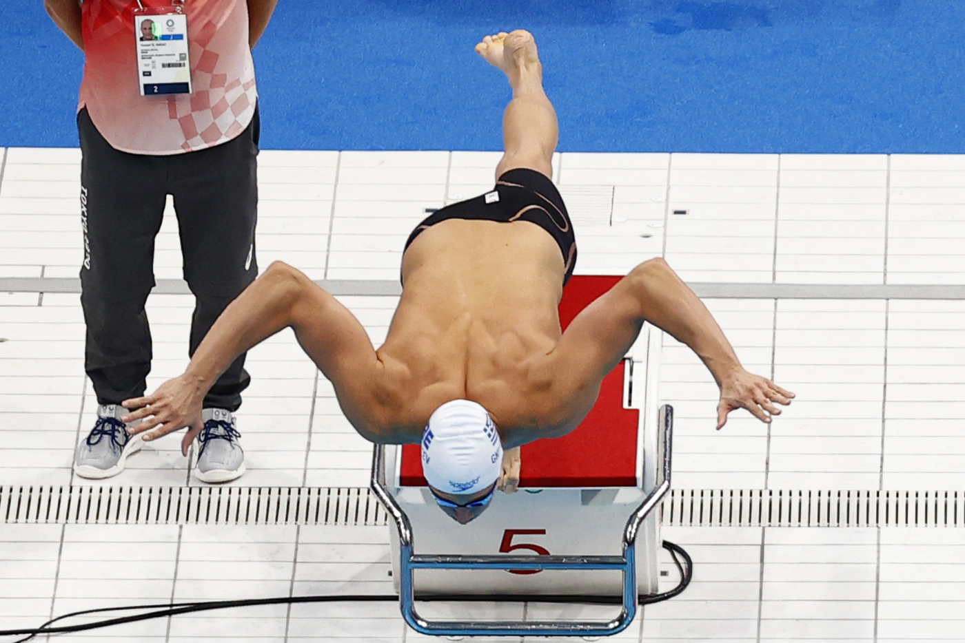 Tokyo 2020 Olympics - Swimming - Women's 50m Freestyle - Heats - Tokyo Aquatics Centre - Tokyo, Japan - July 30, 2021. Kristian Gkolomeev of Greece in action REUTERS