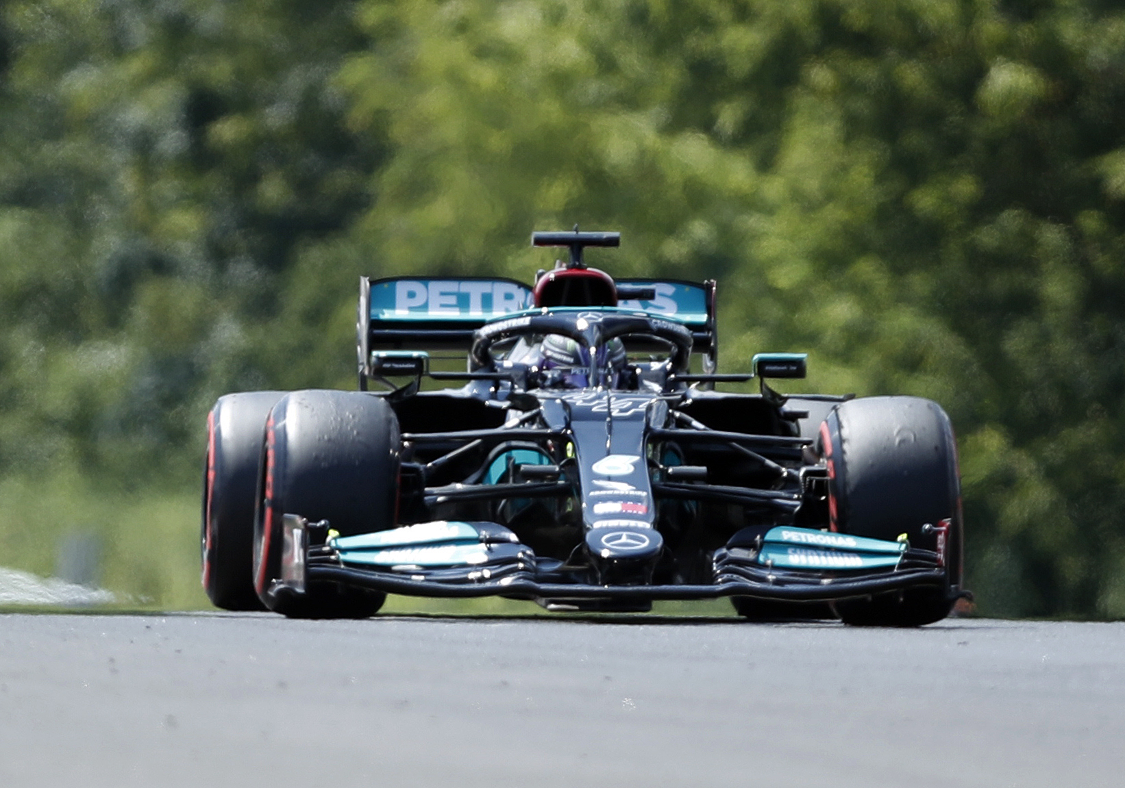 Formula One F1 - Hungarian Grand Prix - Hungaroring, Budapest, Hungary - July 31, 2021  Mercedes' Lewis Hamilton in action during practice REUTERS