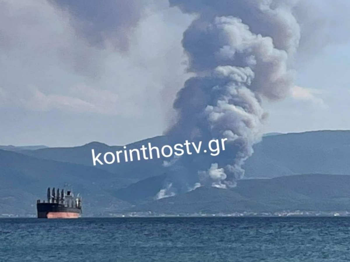 Μεγάλη φωτιά στην Κόρινθο