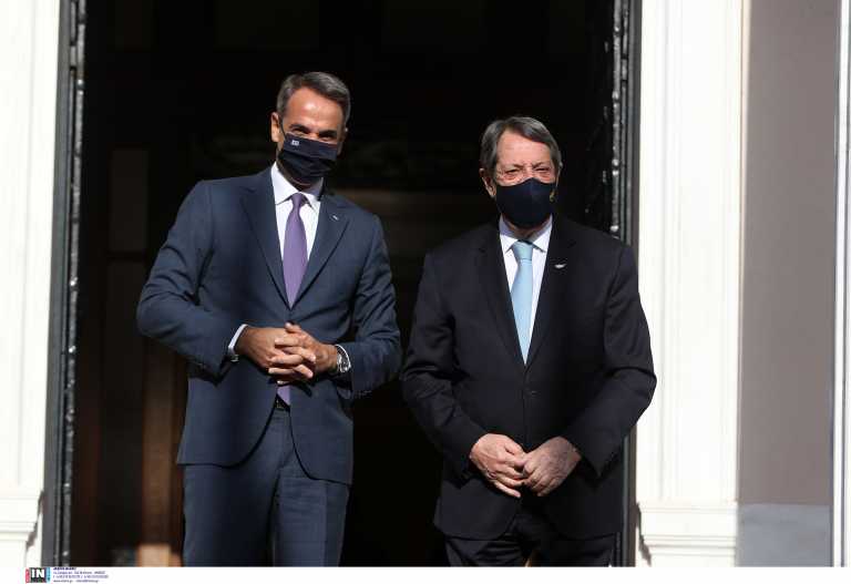 Οι δηλώσεις Μητσοτάκη - Αναστασιάδη από το Μέγαρο Μαξίμου - Δείτε LIVE