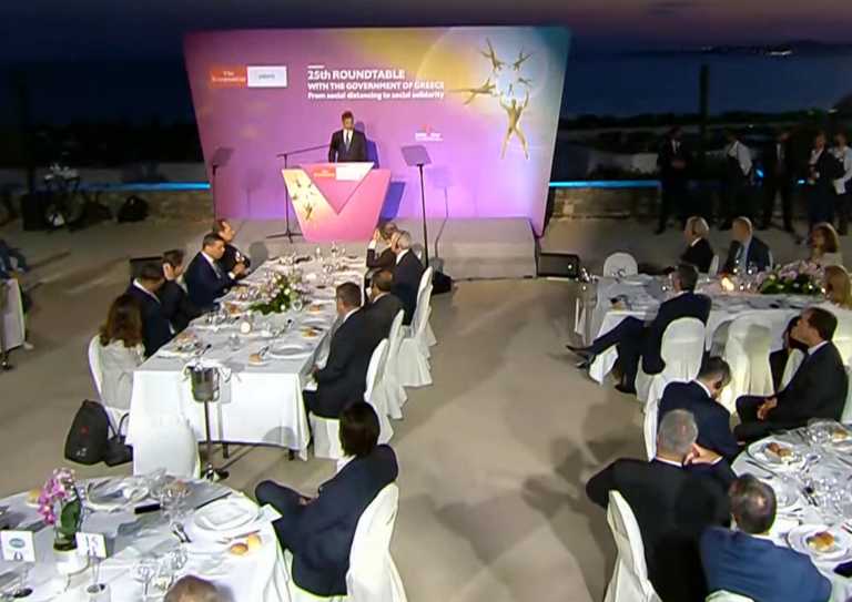 Ο Κυριάκος Μητσοτάκης στο συνέδριο του Economist