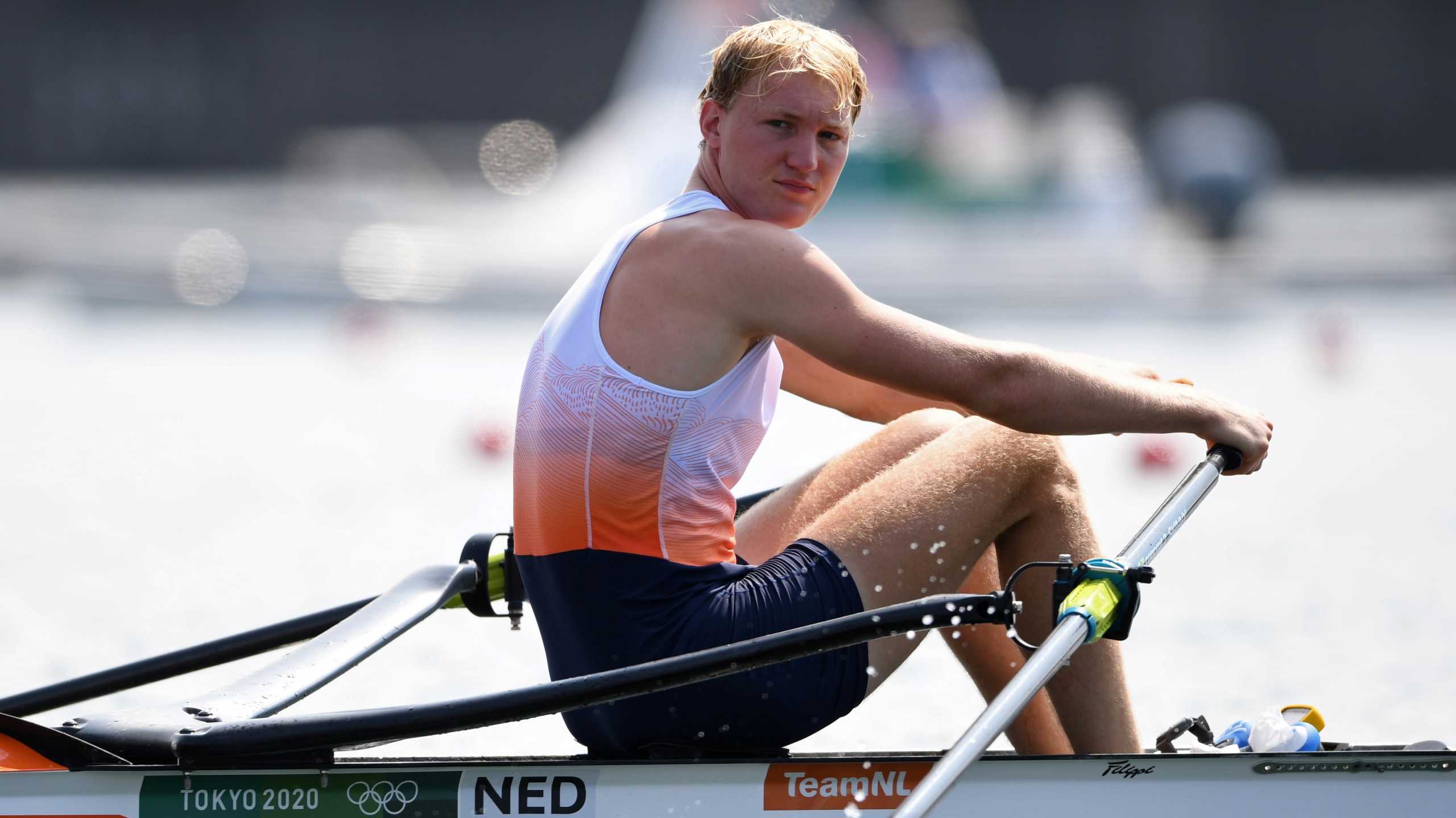 Tokyo 2020 Olympics - Rowing - Men's Single Sculls - Heats - Sea Forest Waterway, Tokyo, Japan - July 23, 2021. Finn Florijn of the Netherlands before competing REUTERS