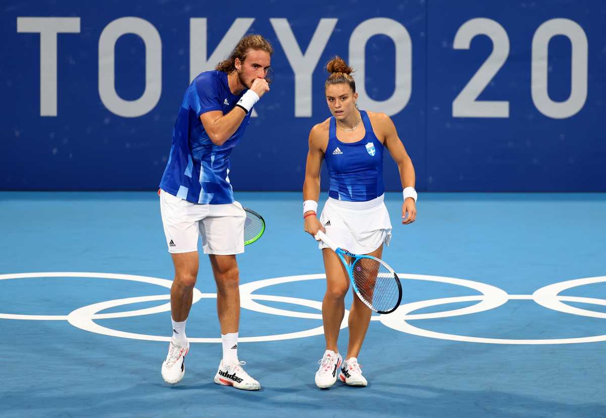 Στέφανος Τσιτσιπάς – Μαρία Σάκκαρη: Πρόκριση στα προημιτελικά του μεικτού διπλού στο τένις