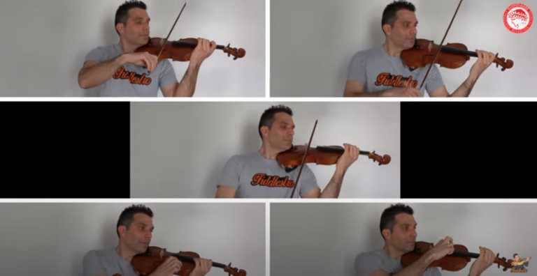 Ο βιολιστής που παίζει τους ύμνους θρυλικών ομάδων – Ακούστε τους