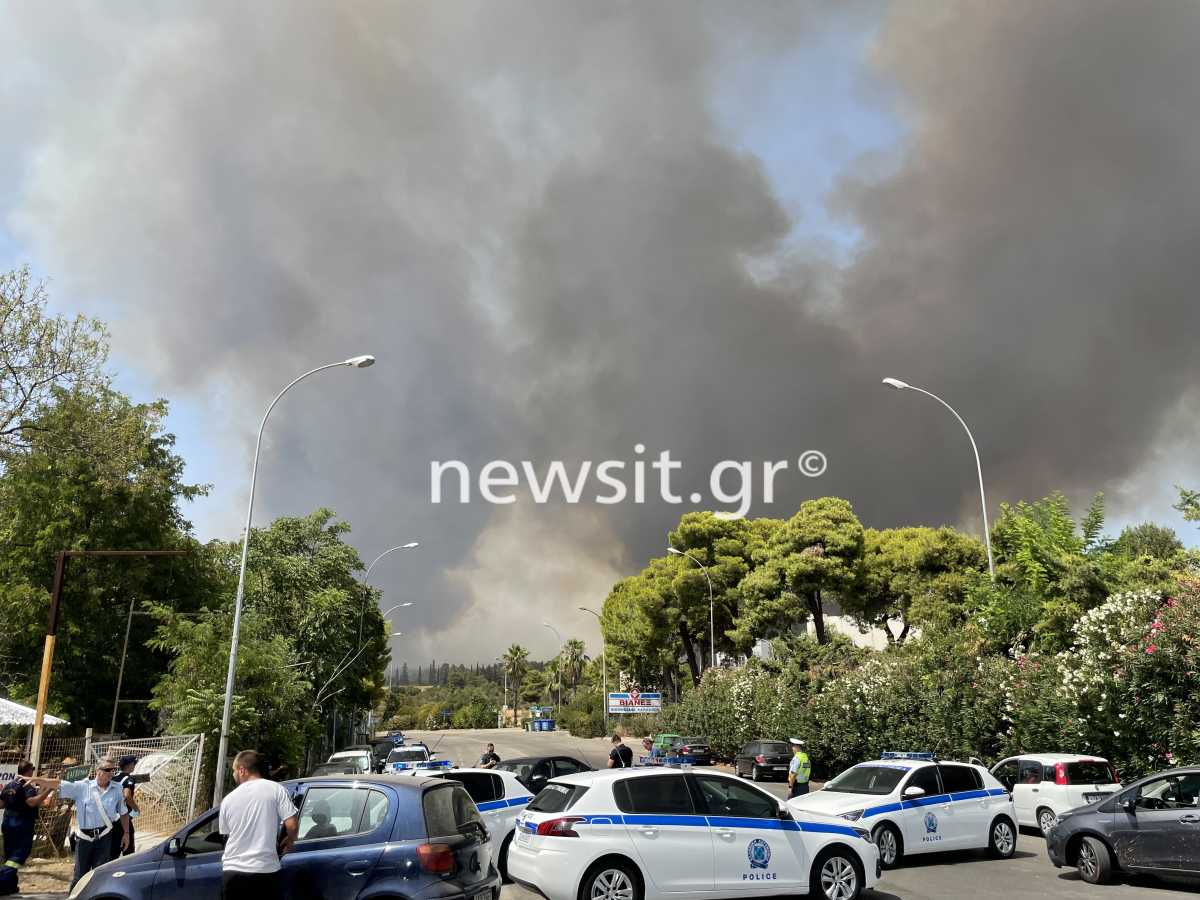 Φωτιά τώρα στην Βαρυμπόμπη