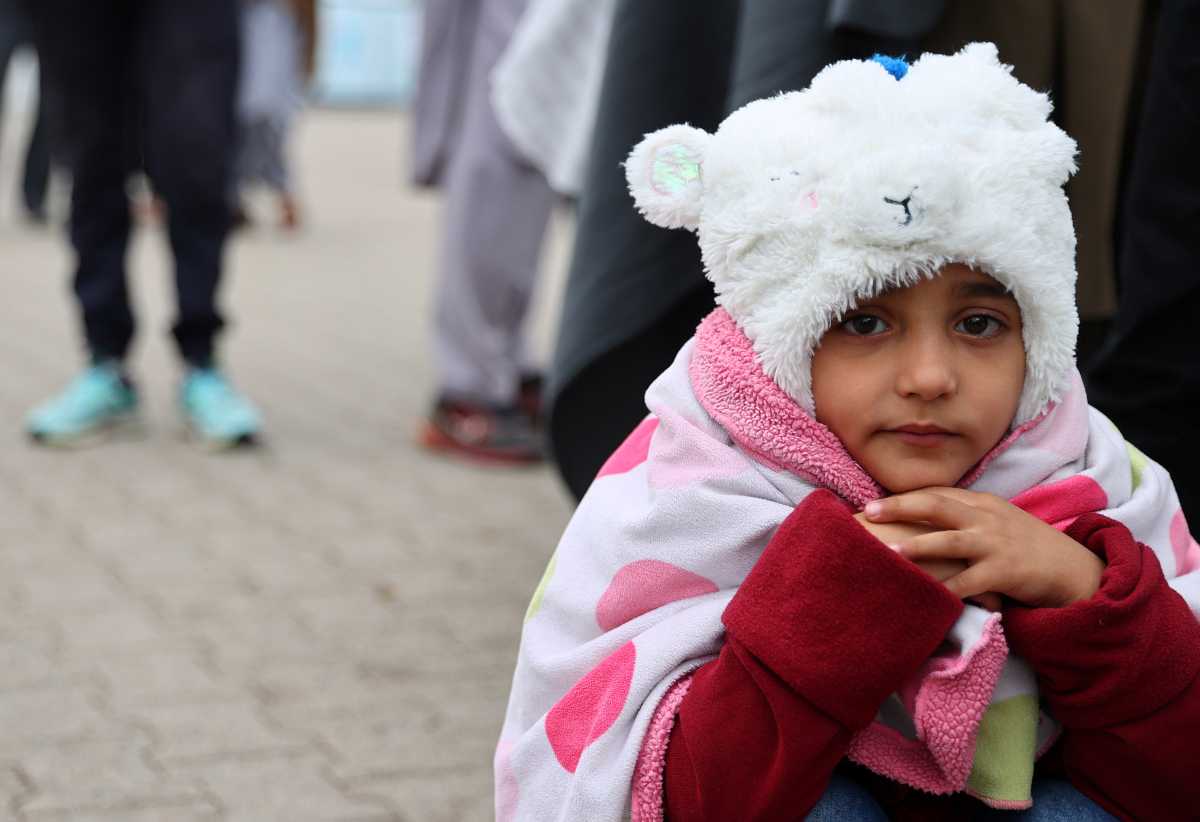 Evacuees from Afghanistan are seen at their temporary shelter inside the US Army Rhine Ordonanz Barracks in Kaiserslautern, Germany, August 30, 2021.  REUTERS