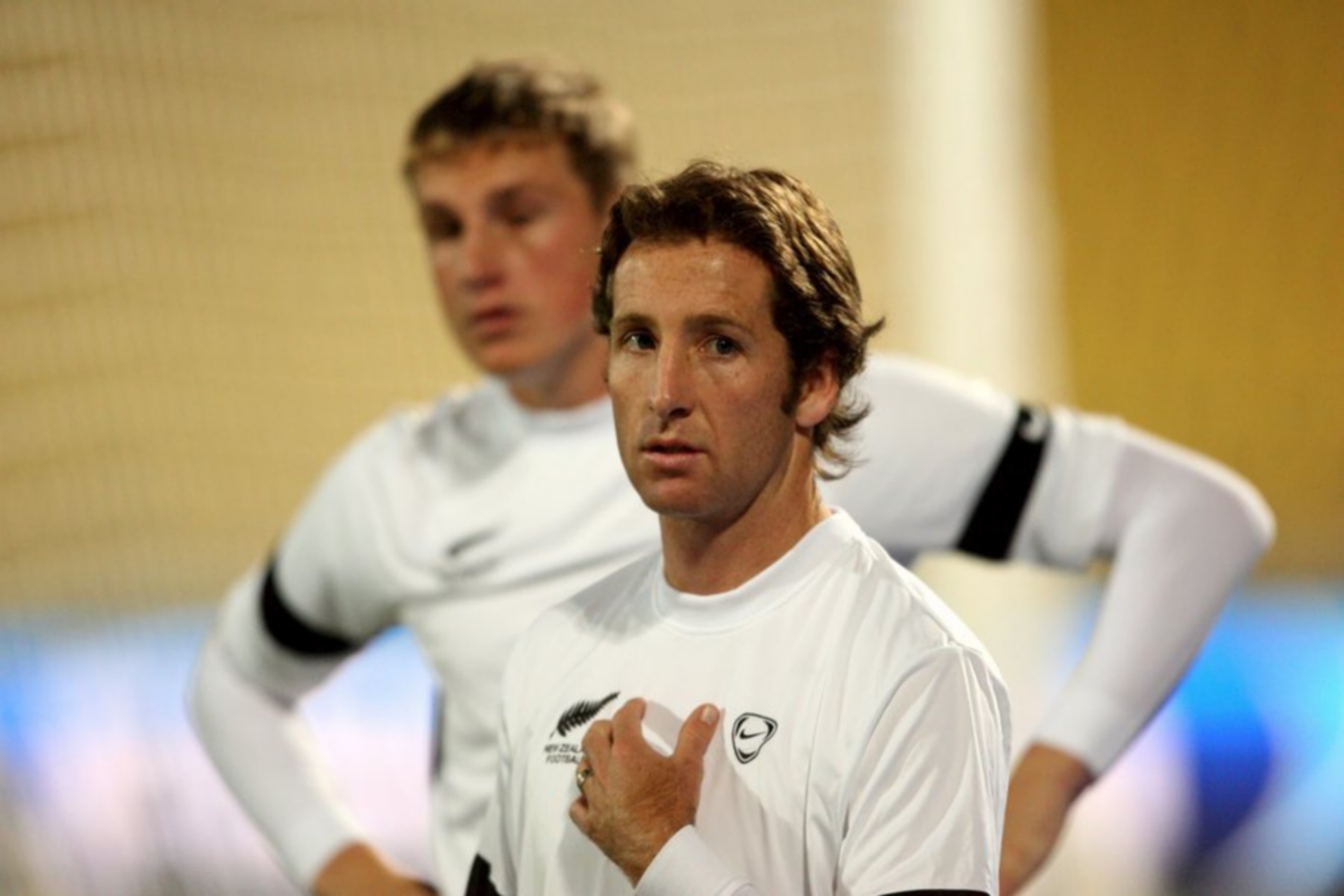epa01760581 New Zealand national soccer player Duncan Houghton during a training session of the New Zealand team at the Royal Bafokeng Stadium in Rustenburg, South Africa, 13 June 2009. The All Whites will be looking in winning their first match in what will be their third appearance at a FIFA Confederations Cup and its also their first visit to the African continent.  EPA