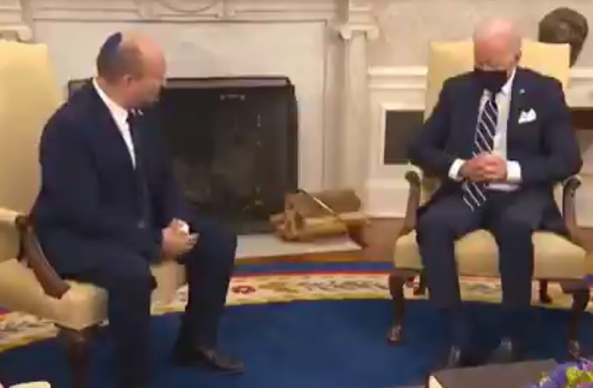 ΗΠΑ: Ο Τζο Μπάιντεν κοιμήθηκε στη συνάντηση με τον πρωθυπουργό του Ισραήλ