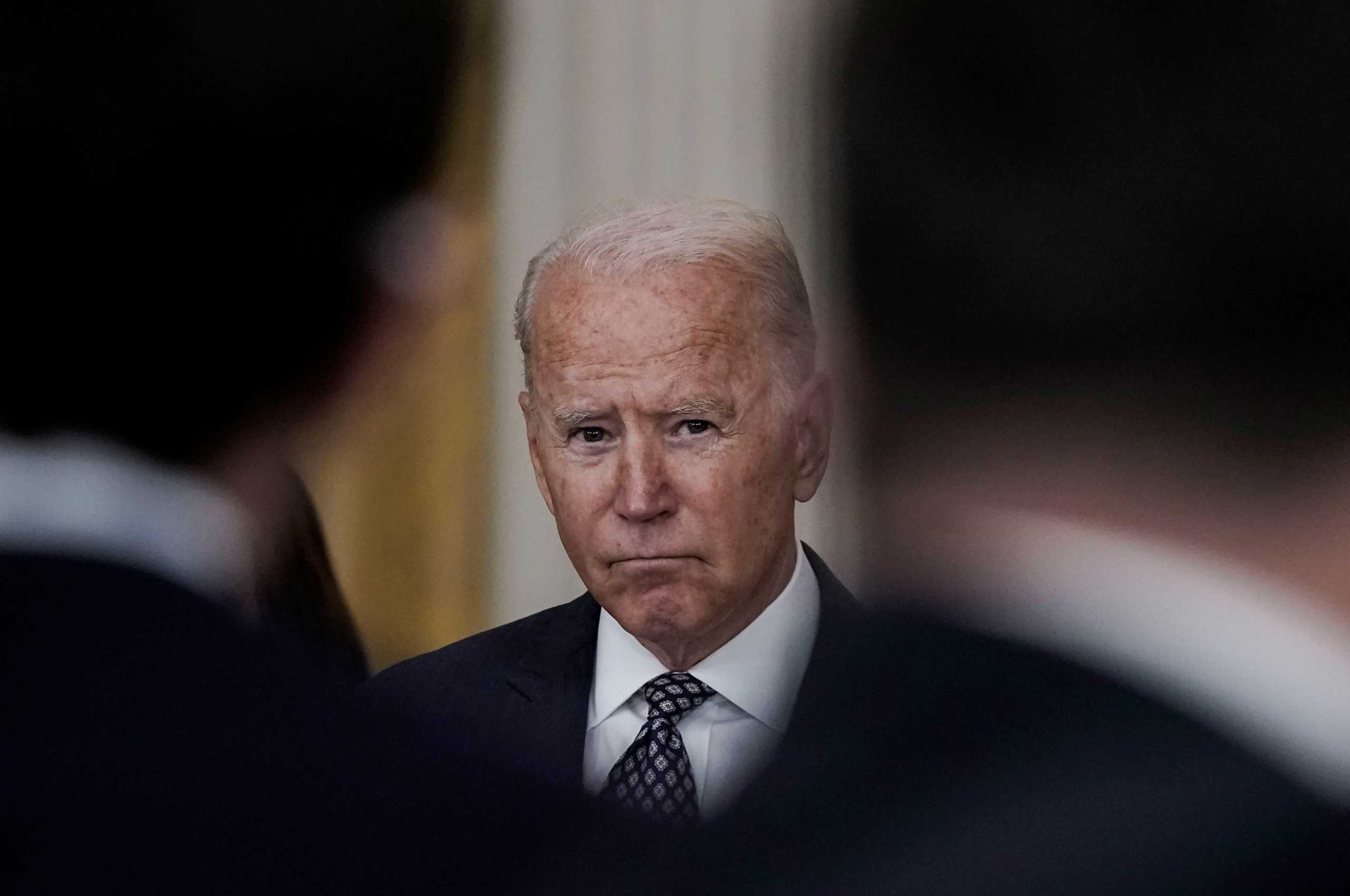 U.S.  Joe Biden delivers remarks on evacuation efforts and the ongoing situation in Afghanistan during a speech in the East Room at the White House in Washington, U.S., August 20, 2021. REUTERS