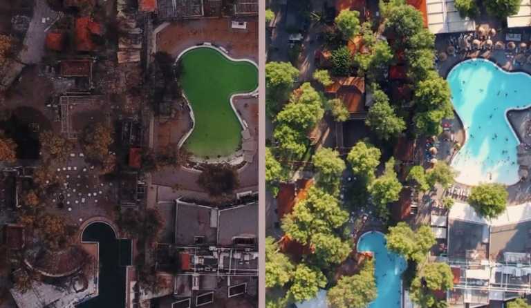 Εύβοια: Το πριν και το μετά της φωτιάς στην Αγία Άννα μέσα από ένα συγκλονιστικό βίντεο από drone