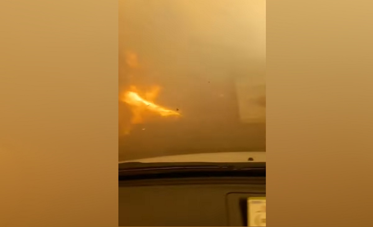 Βίντεο – ντοκουμέντο: Περνούν μέσα από τη φωτιά στο Λιβαδάκι Γορτυνίας