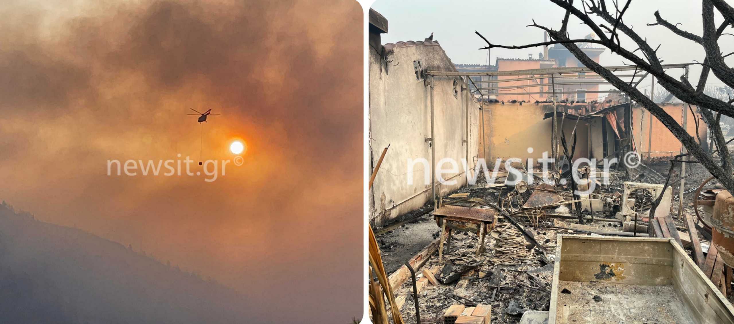 Φωτιά στην Εύβοια: Δεν σταματιέται το πύρινο μέτωπο – Βοήθεια από Σουηδία και Γαλλία