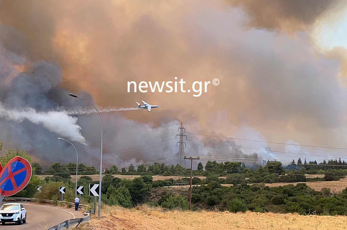 Φωτιά στη Βαρυμπόμπη: Μαίνεται στην περιοχή – Ισχυρές δυνάμεις