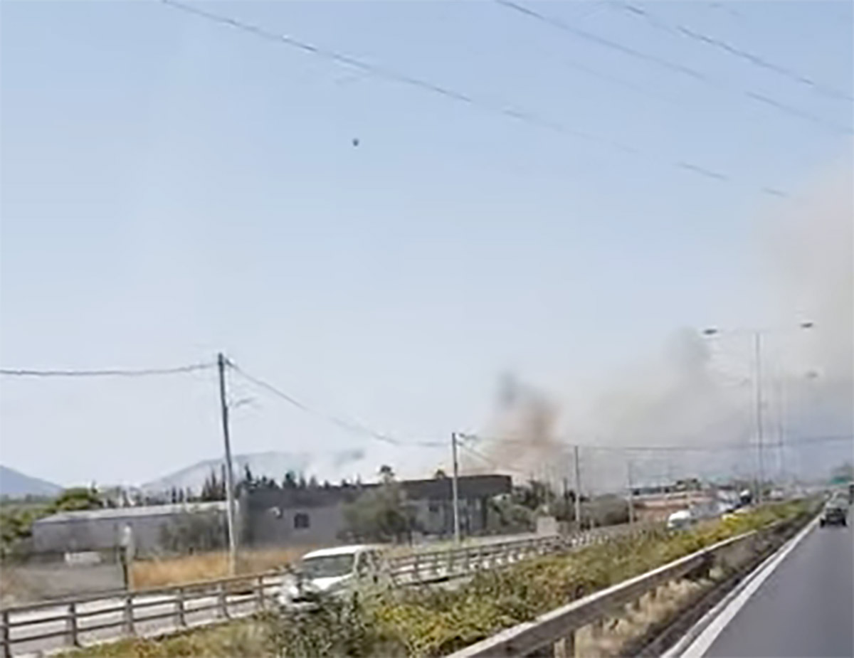 Φωτιά στο Μαρκόπουλο Αττικής